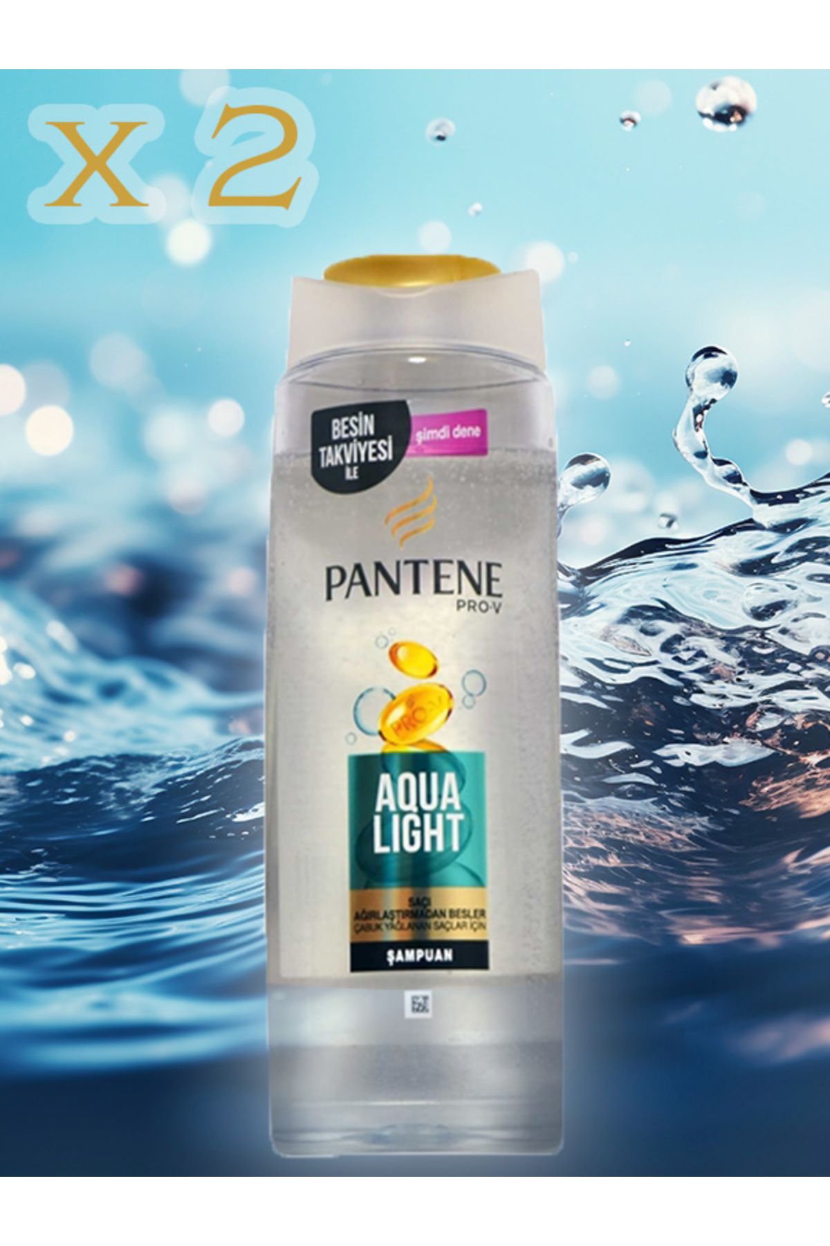 Pantene Pro-v Aqua Light Şampuan 300 ml (2 Adet)