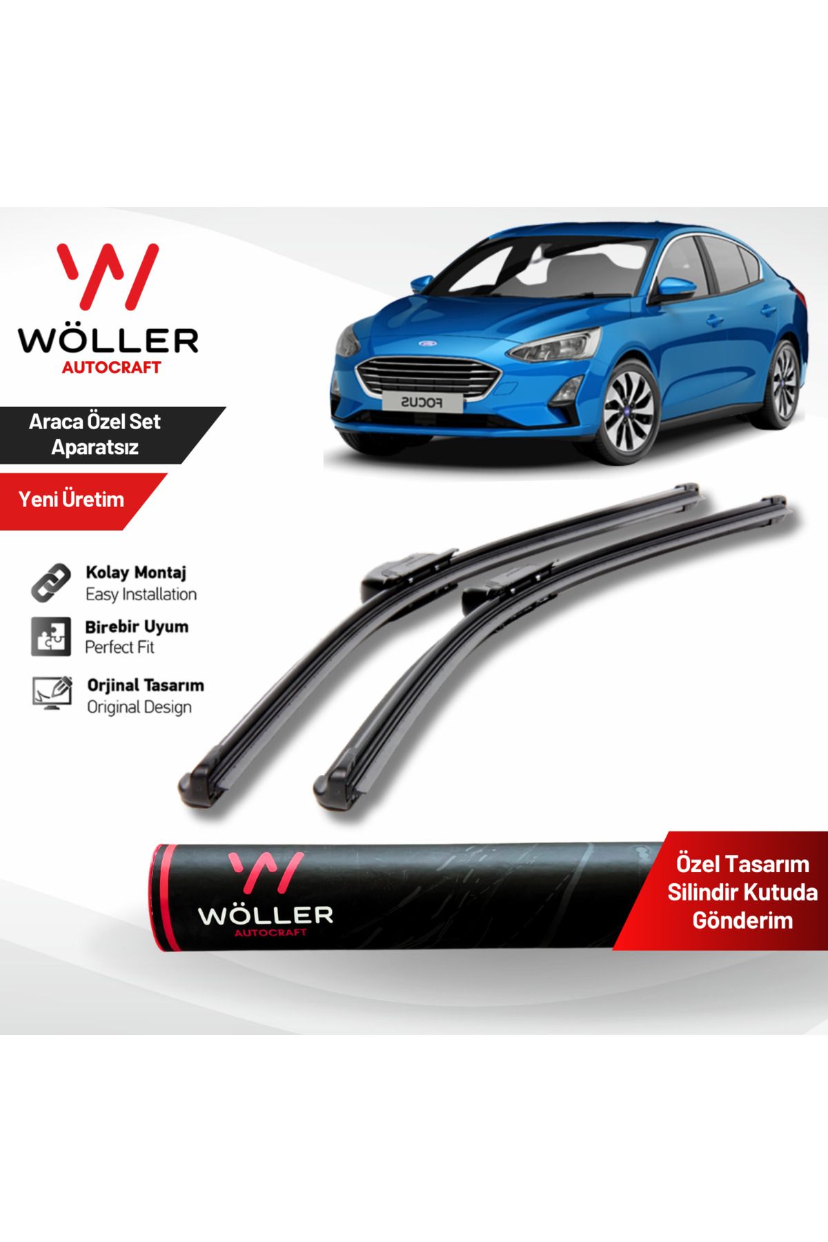 Wöller Ford Focus 5 Silecek 2018 2024 Arası Silecek Takımı Araca Özel