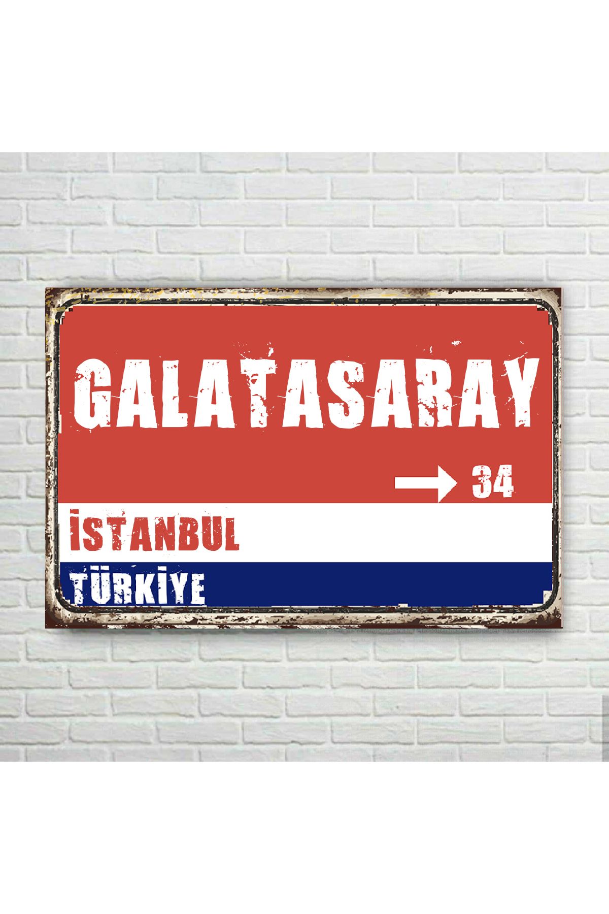 TRENDPOSTER Galatasaray Tabela Retro Ahşap Poster