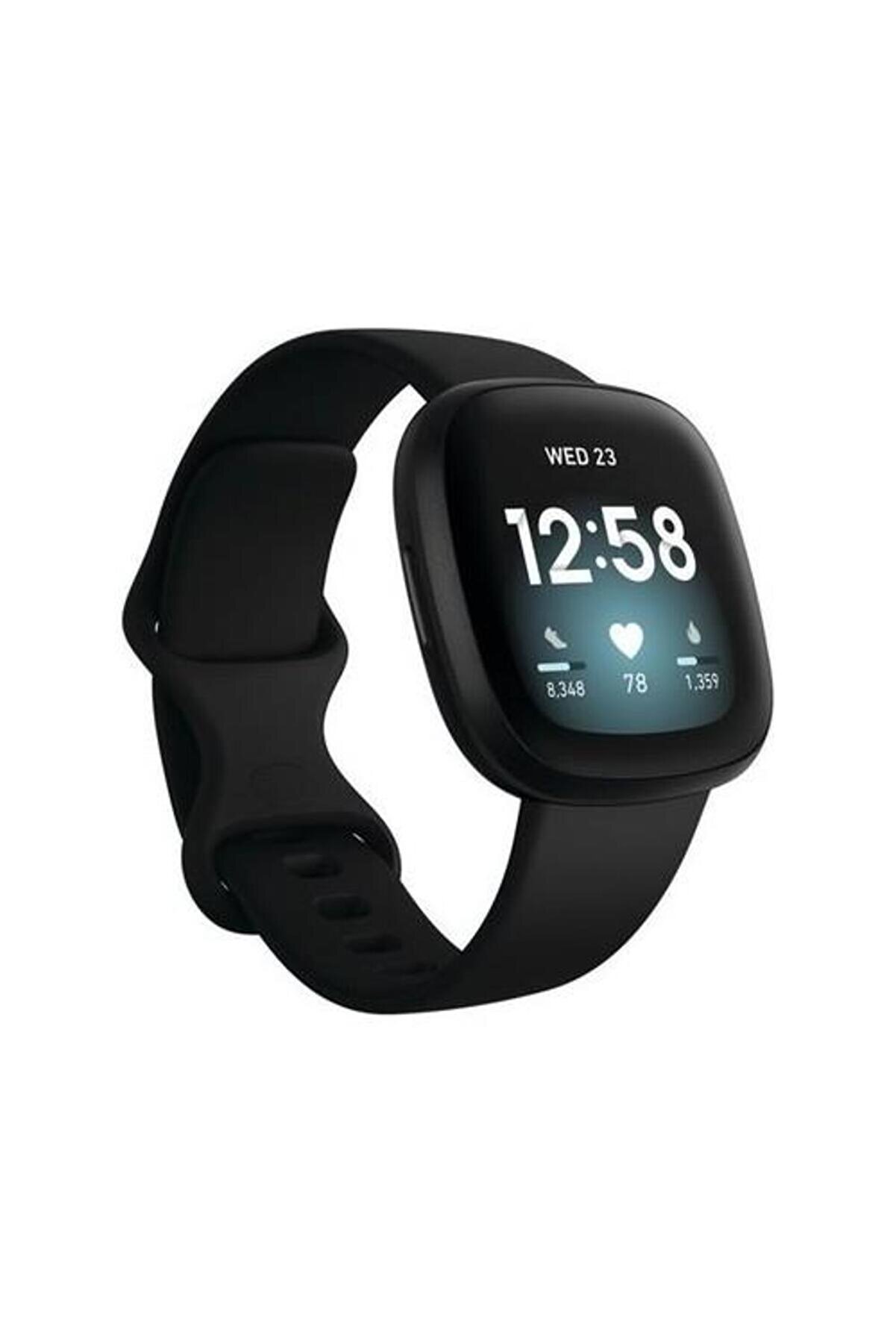 Fitbit Versa 3 Akıllı Bileklik, Unisex, 1.58" Inç, 6 Siyah