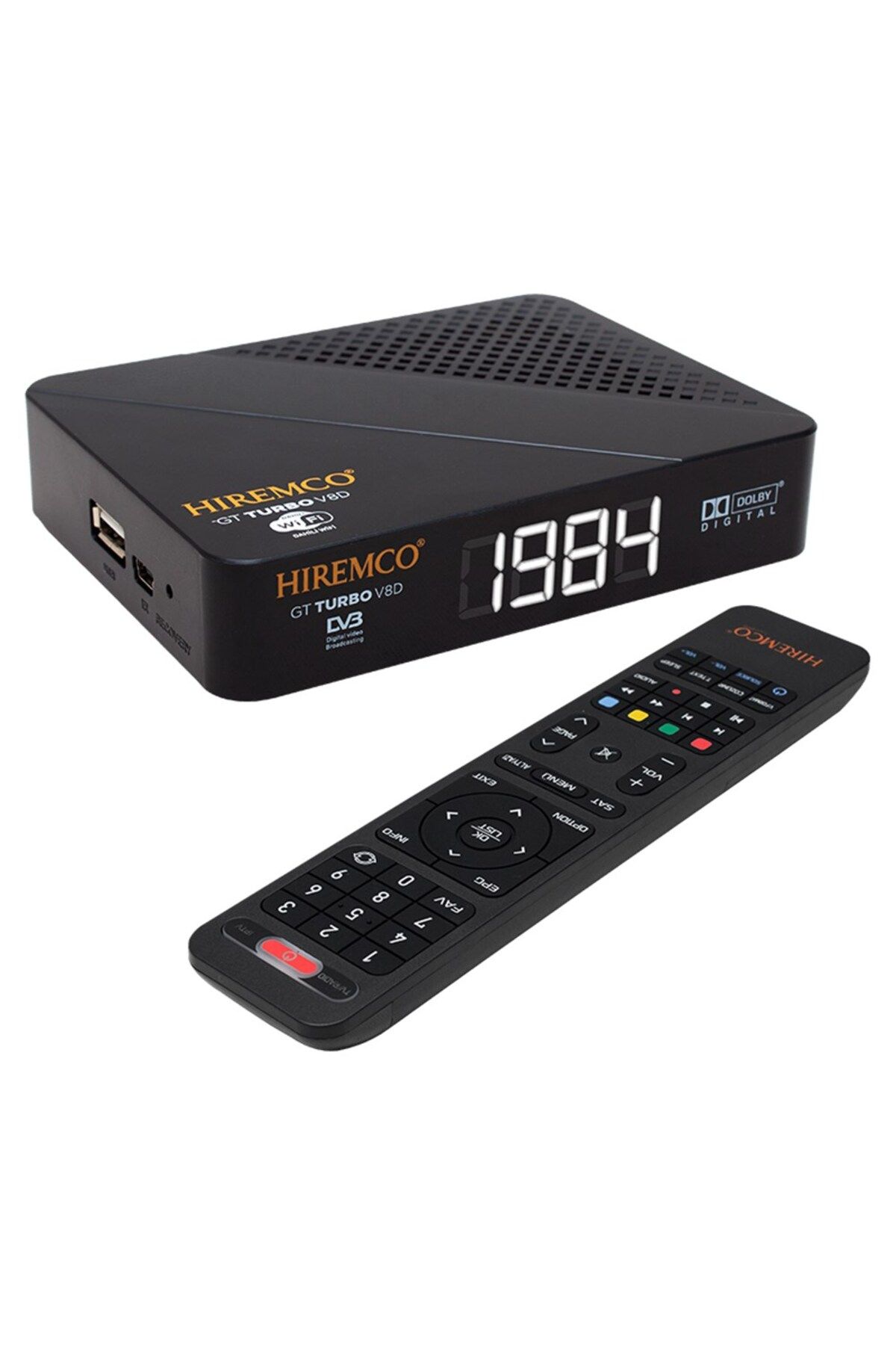 Hiremco Gt Turbo V8d+ Hd Ip Tv Plus Ethernetli Lınux Tabanlı Dahili Wifi Full Hd Mini Uydu Alıcısı