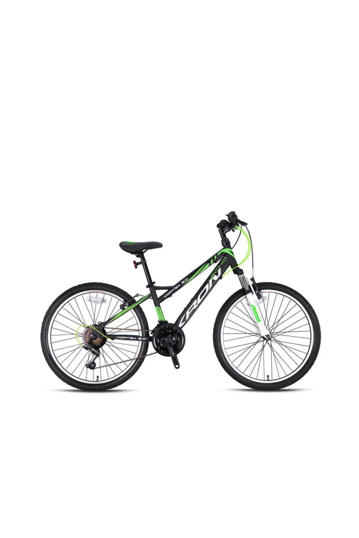 Kron Vortex 3.0 Çocuk Bisikleti 20 Jant Mat Siyah - Yeşil