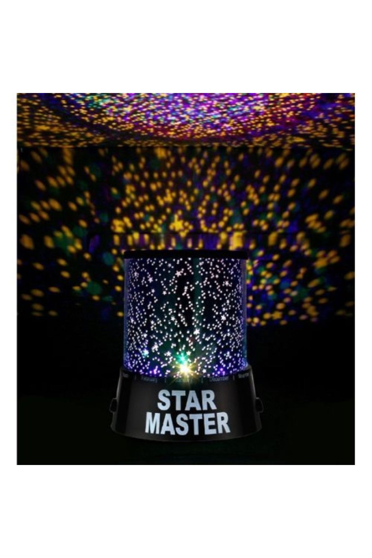 COCOSH BUTİK Star Master Gece Lambası Renkli Yıldızlı Gökyüzü Projeksiyon Yansıtmalı Çocuk Bebek Odası Lamba