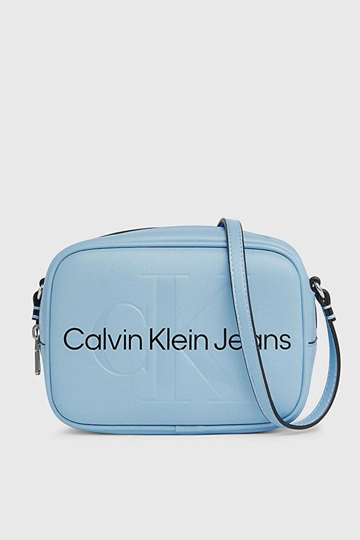 Calvin Klein Sculpted Mono Logolu Buz Mavisi Askılı Çanta