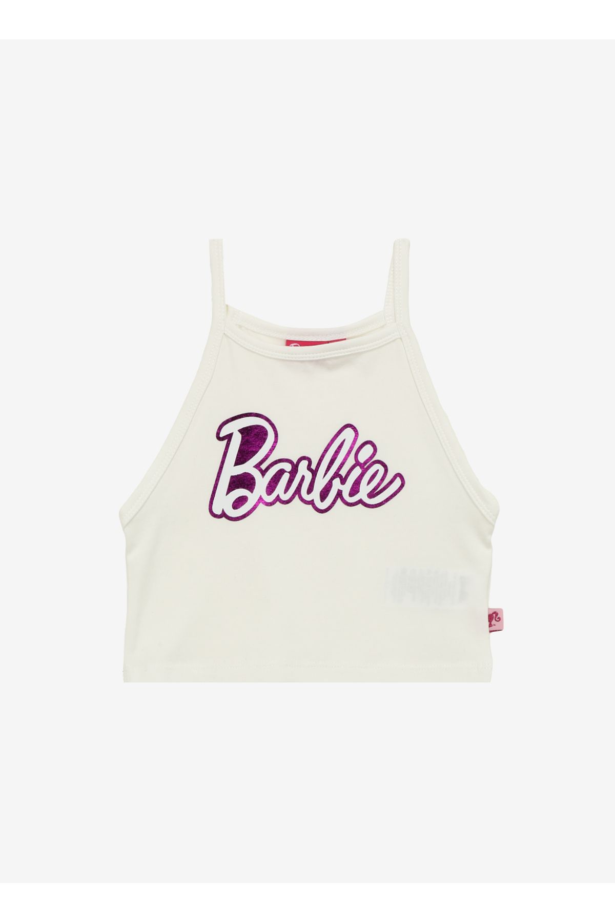Barbie Baskılı Ekru Kız Çocuk Atlet BRB4SG-TST6025