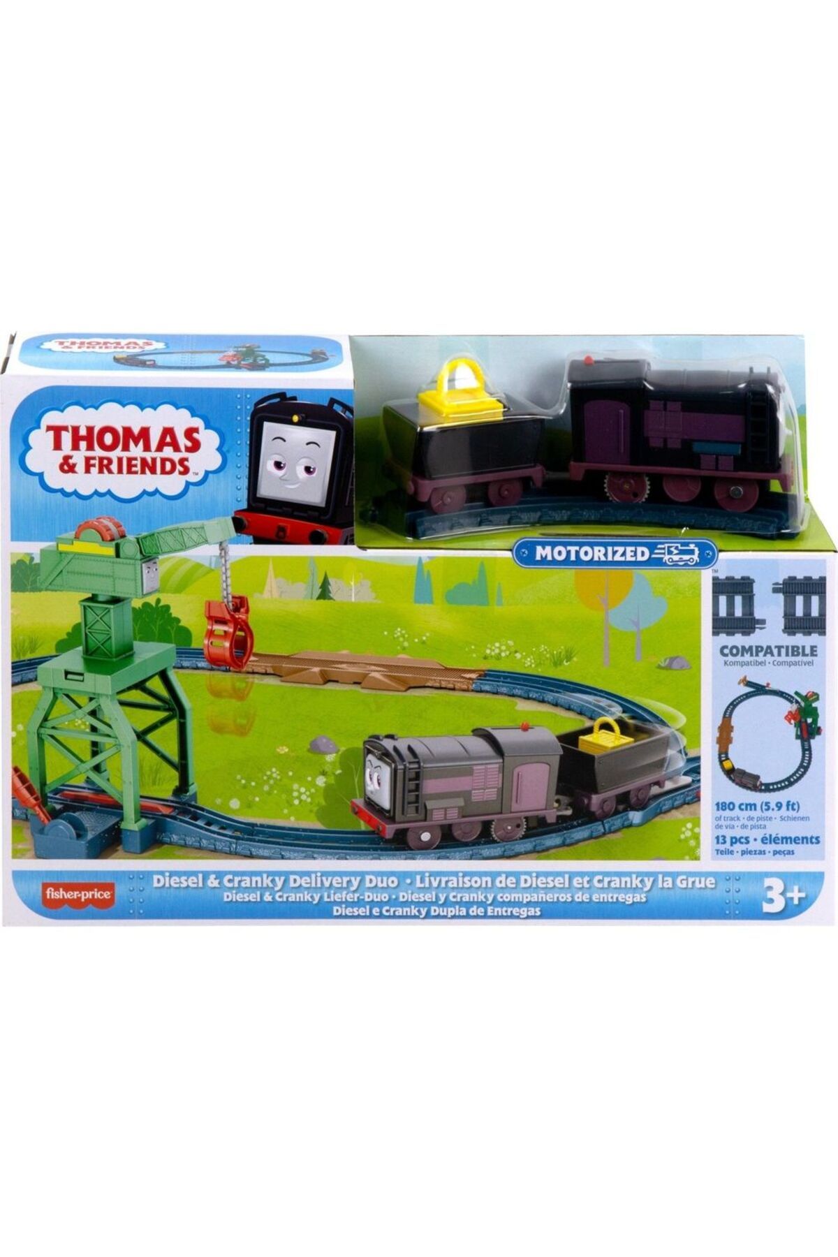 Mattel Hgy78/hhw05 Thomas & Friends Thomas And Friends Motorlu Tren Seti - Diesel & Cranky Delivery