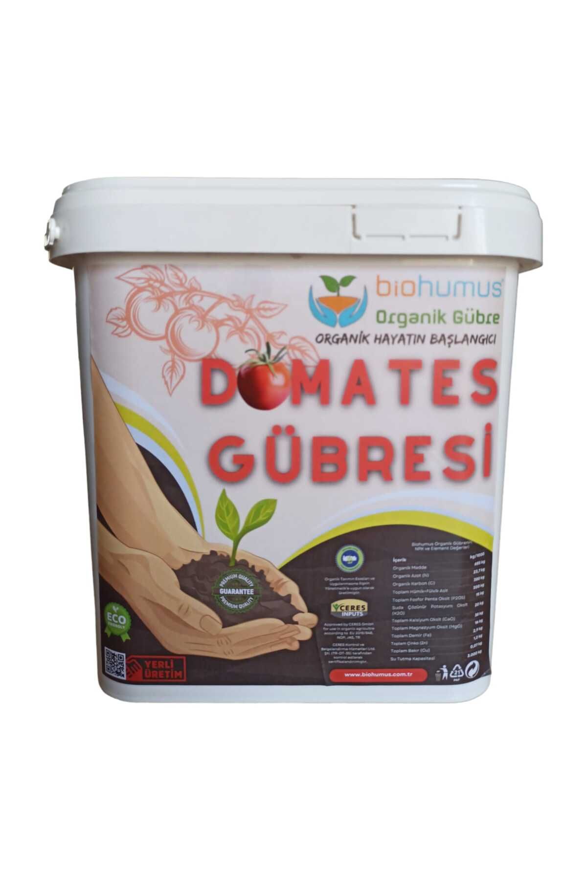 biohumus DOMATES için, Biohumus Organik Gübre Bitki Besleyici, 5 Litre