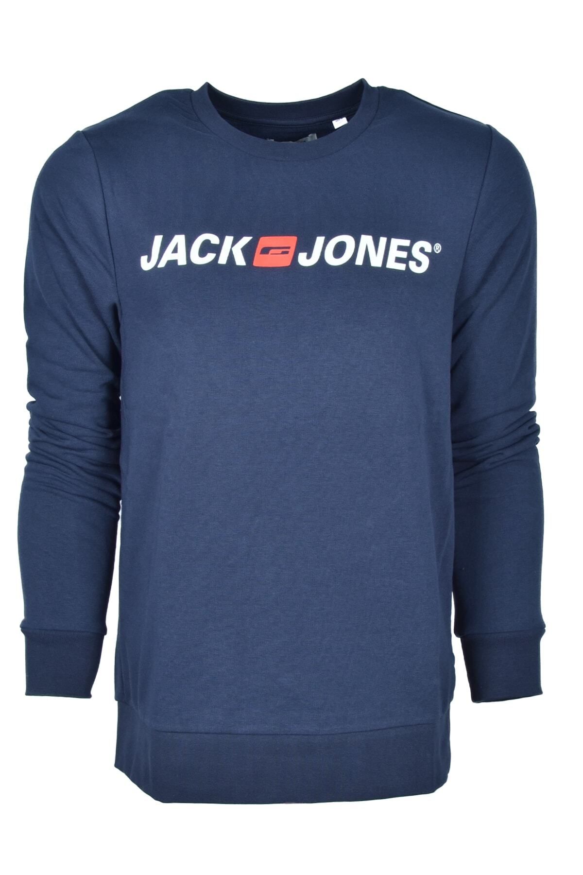Jack & Jones Erkek Lacivert Sweatshirt 12190771-lacivert