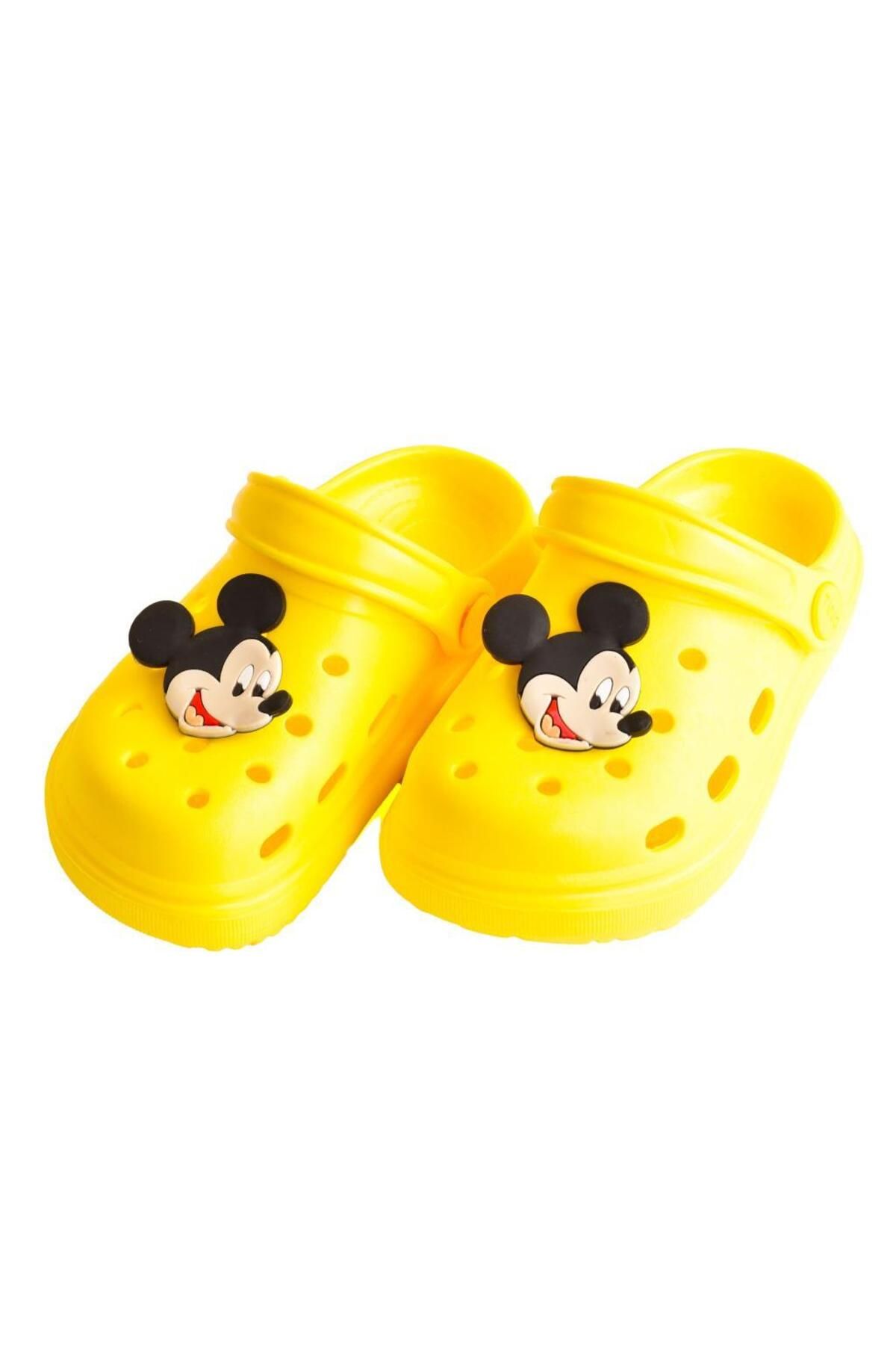 Mickey Mouse Unisex Çocuk Kaydırmaz Taban Terlik Sandalet