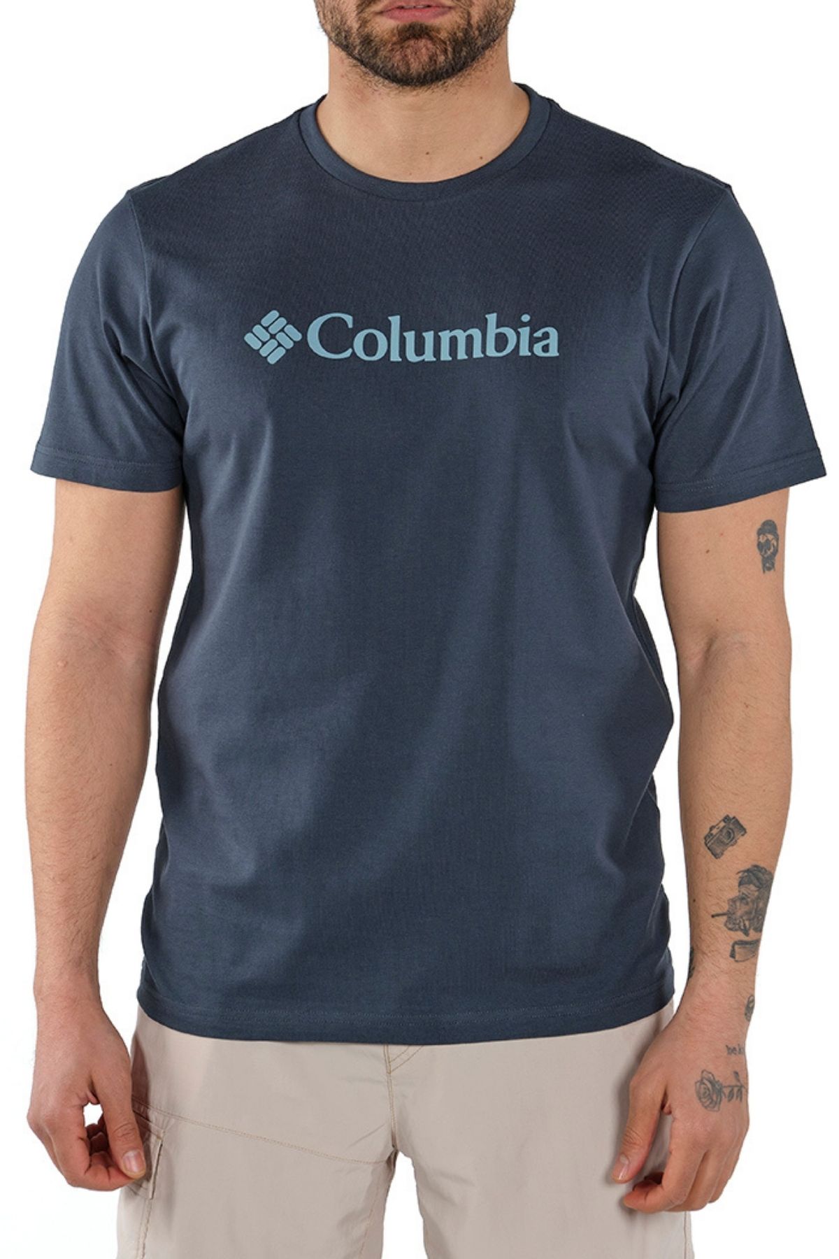 Columbia Erkek Mavi T-shirt 1680050494-494