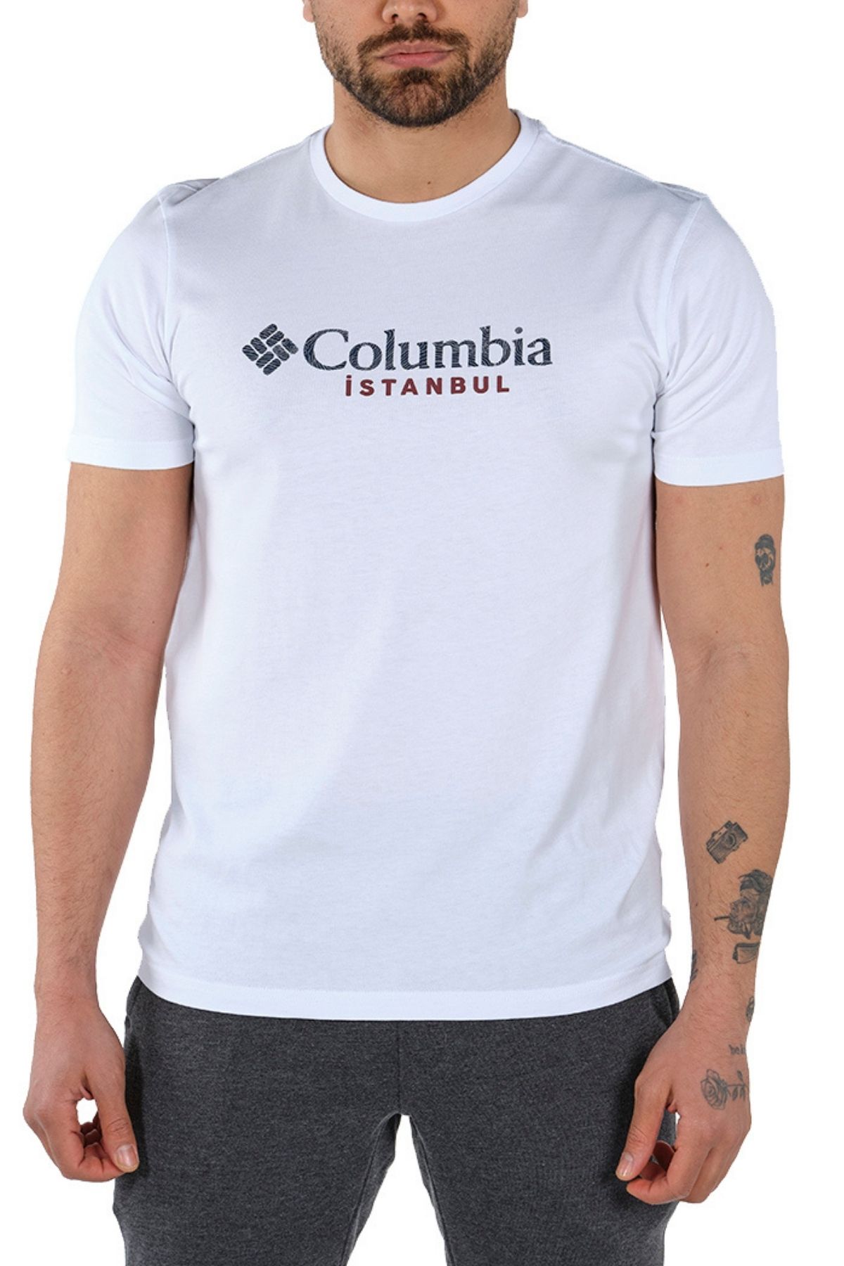 Columbia Erkek Beyaz T-shirt 9120170100-100
