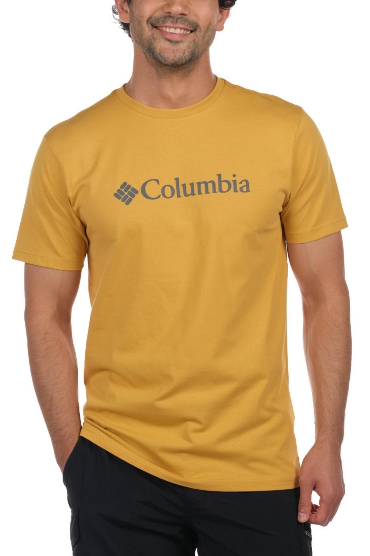 Columbia Erkek Sarı T-shirt 1680050718-718