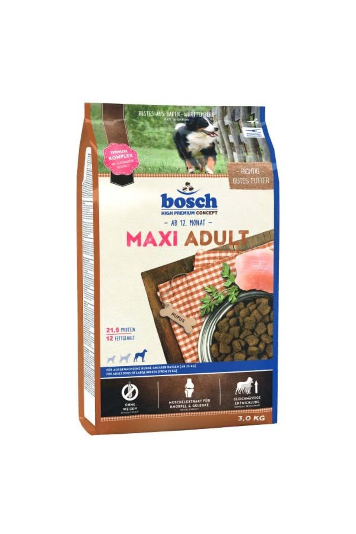 Bosch Bocsh Maxi Adult Kümes Hayvanlı Büyük Irk Yetişkin Köpek Maması 3 Kg