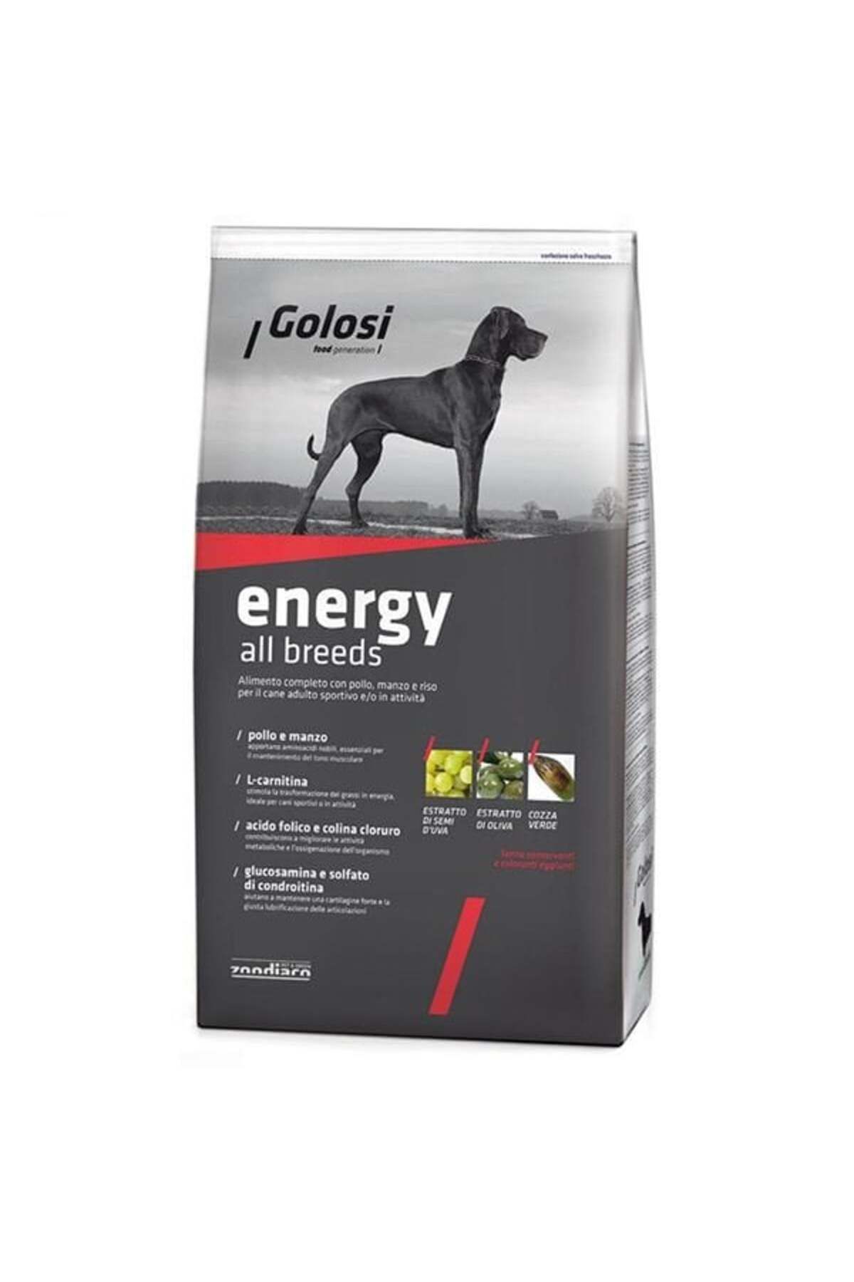 Golosi Energy Tavuk Ve Biftekli Yüksek Enerjili Köpek Maması 12 Kg