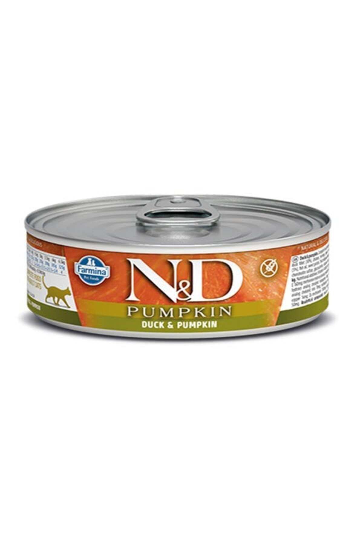 N & D Pumpkin Balkabaklı Ve Ördekli Konserve Kedi Maması 70 gr