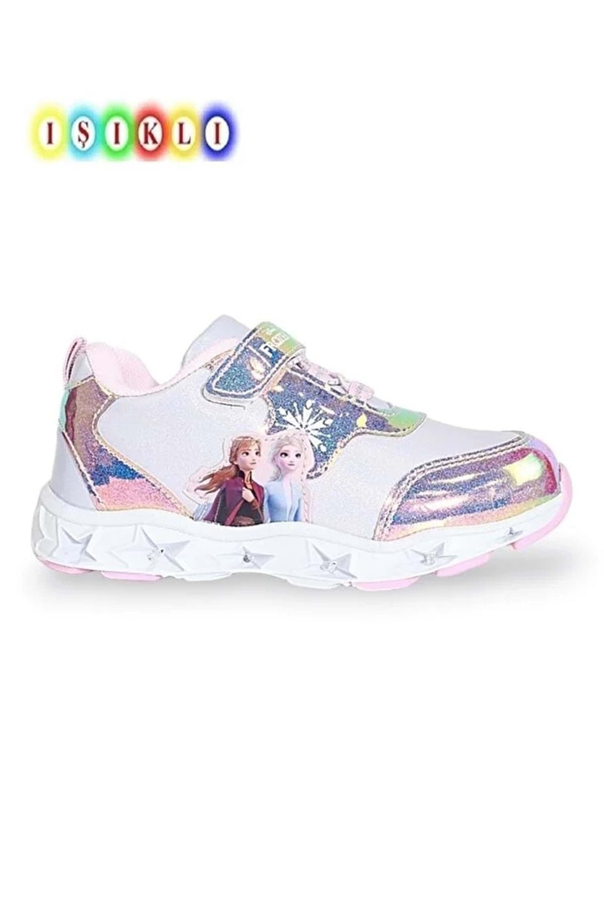 Frozen Hıby Işıklı Kız Çocuk Spor Ayakkabı Ckr00809 - 29