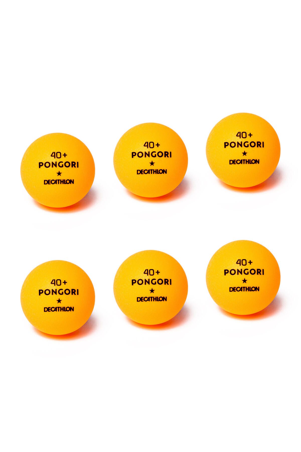 Decathlon Masa Tenisi Pinpon Topu Selüloit içermeyen ve dayanıklı plastik YILDIZLI  Mükemmel Sekme 6 Adet