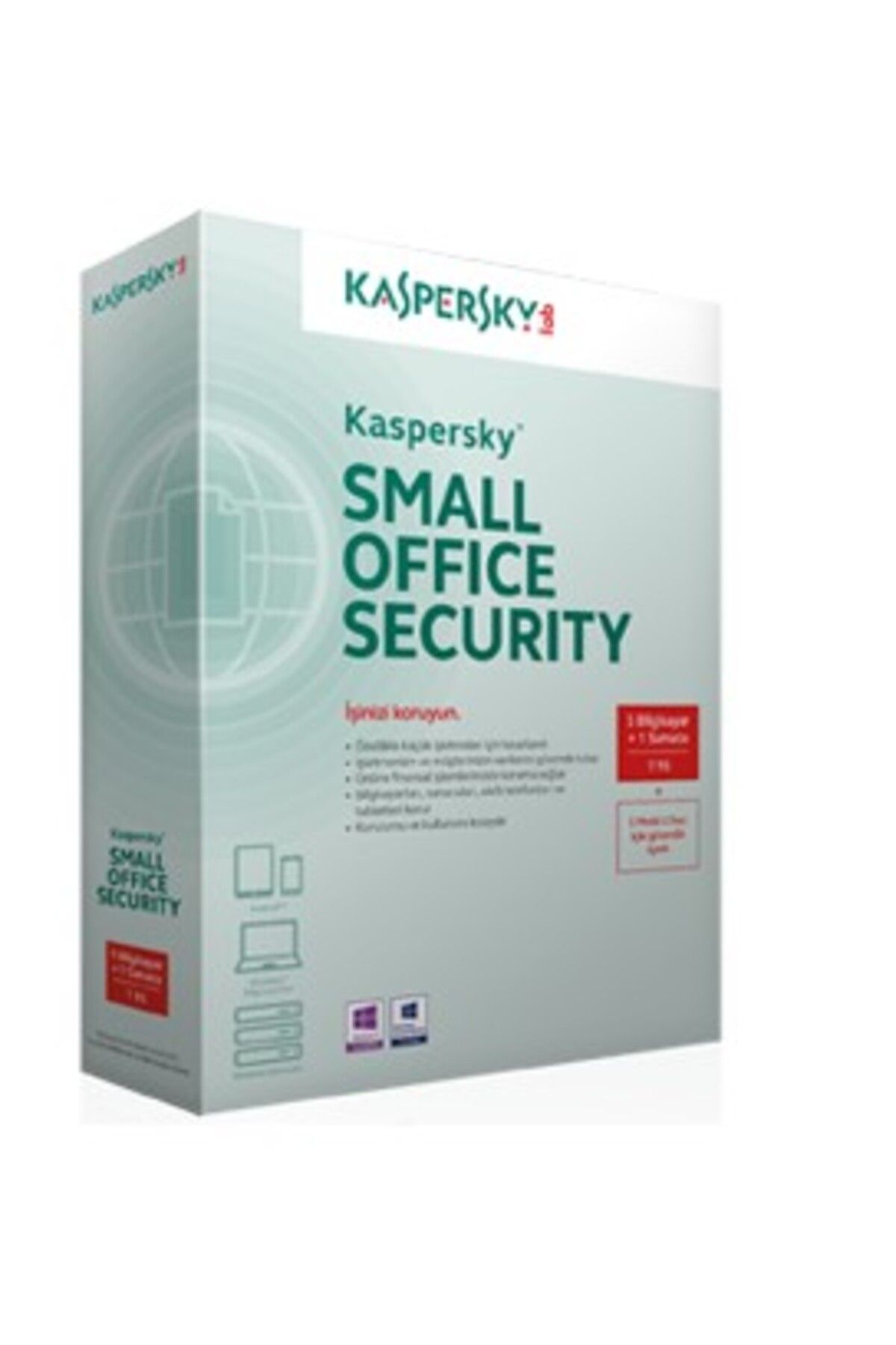 Kaspersky Small Office 1 Yıl 1 server,5 kull.5 mobil cihaz