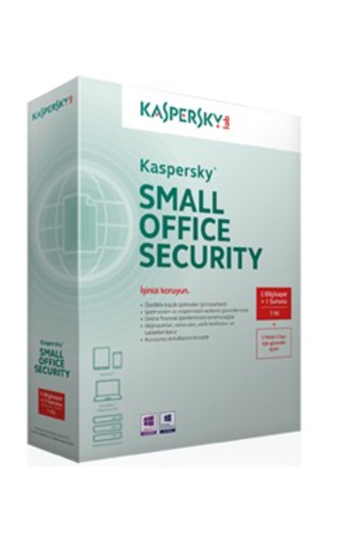 Kaspersky Small Office 3 Yıl 1 server,10 kull.10 mobil cihaz