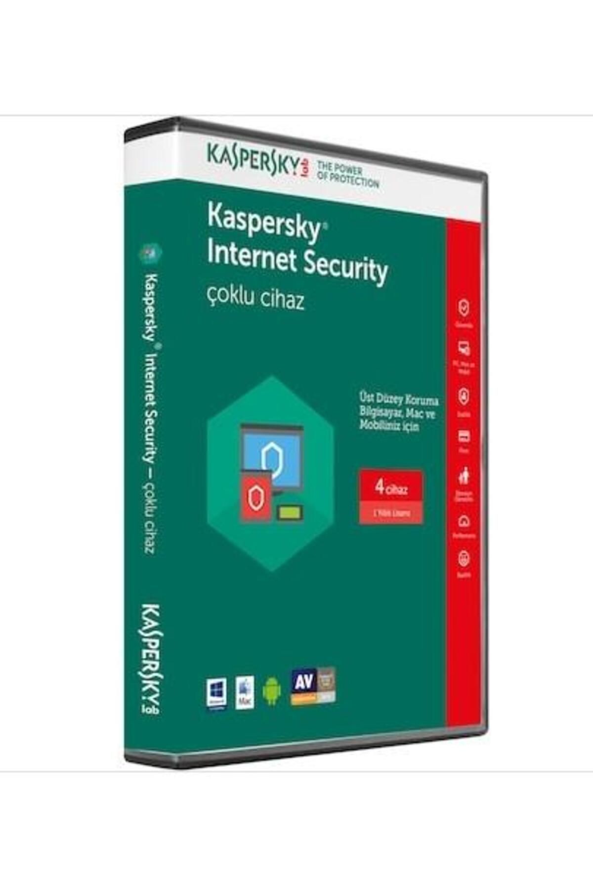Kaspersky KİS4-2019 İnternet Securty 4 Kullanıcı 1 Yıl Kutu