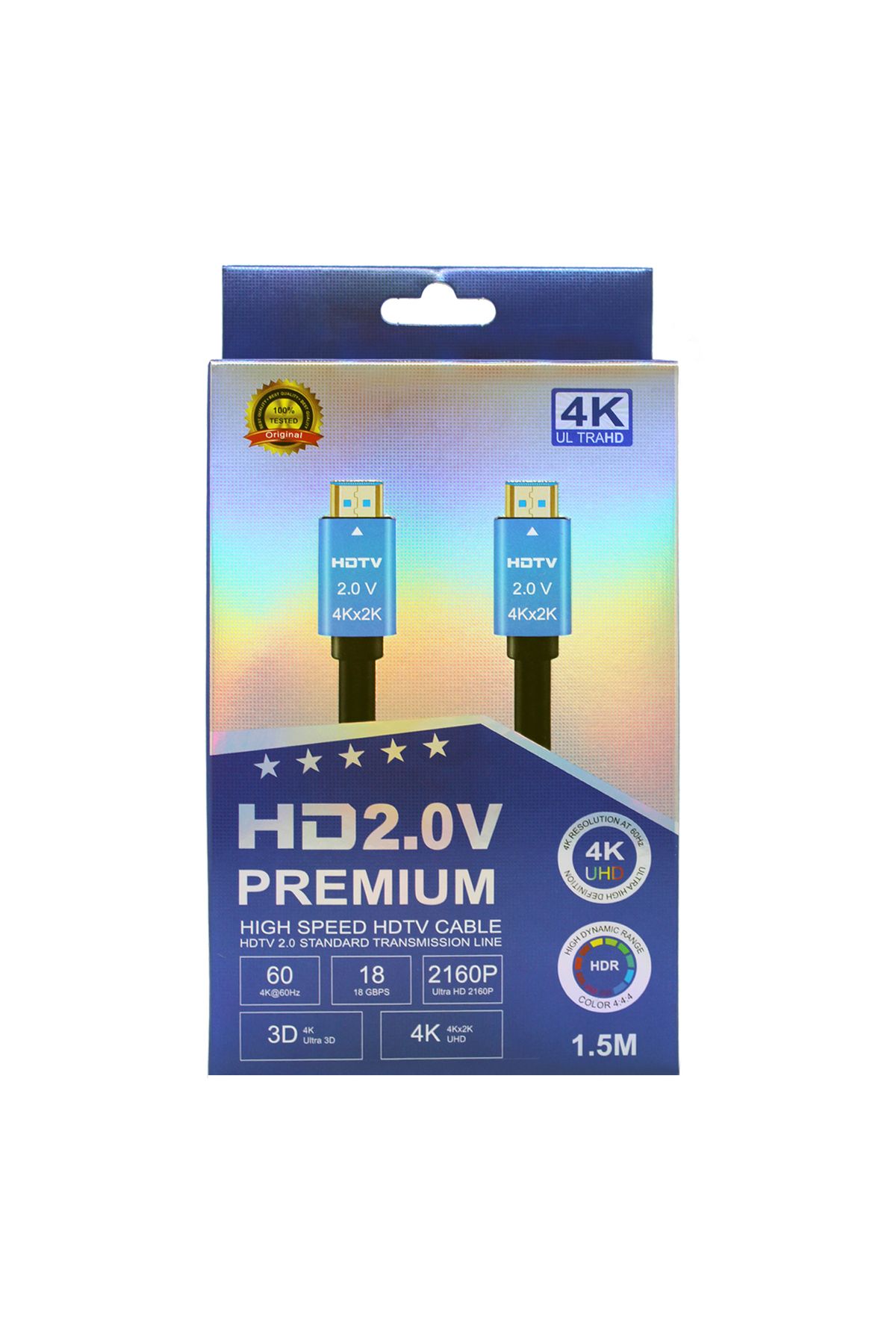 Rastpage HDTV Premium Yüksek hızlı 4K Ultra HD HDMI 2.0 Ses ve Görüntü Kablosu 1.5 Metre