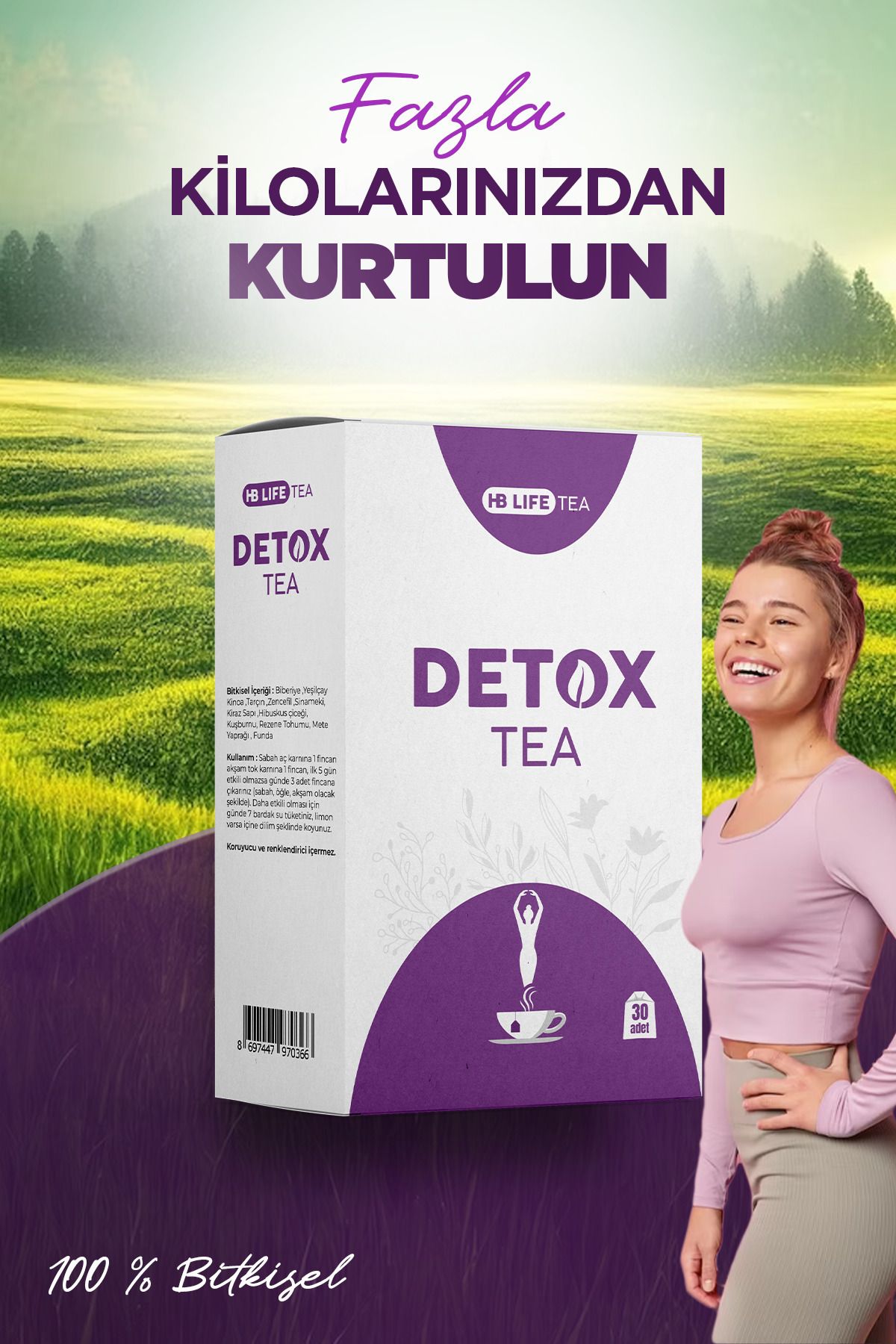 Hb Tea Detox Çayı Kilo Verme Zayıflama' Destekleyici