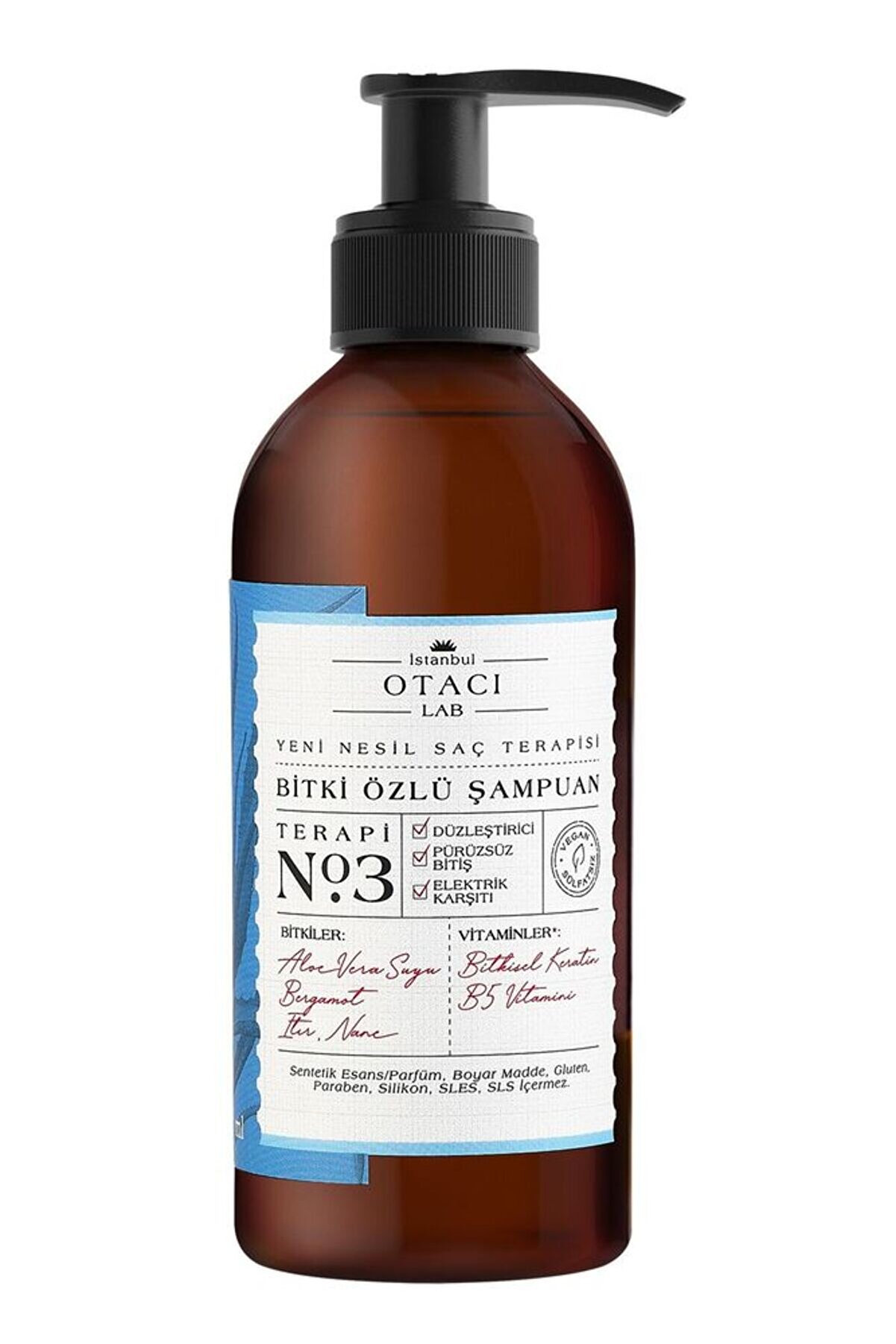 Otacı Lab Yeni Nesil Saç Terapisi Bitki Özlü Şampuan Terapi No:3