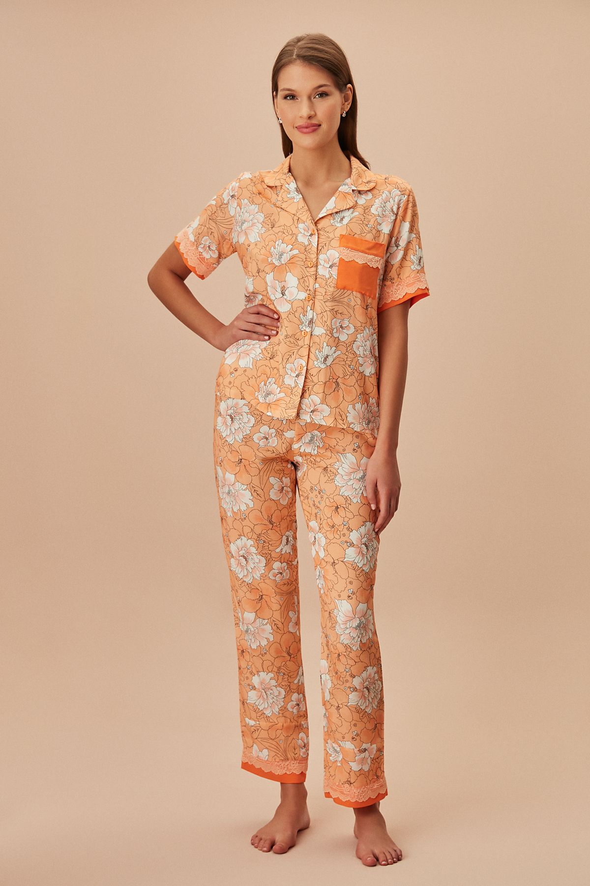 Suwen Marigold Maskülen Pijama Takımı