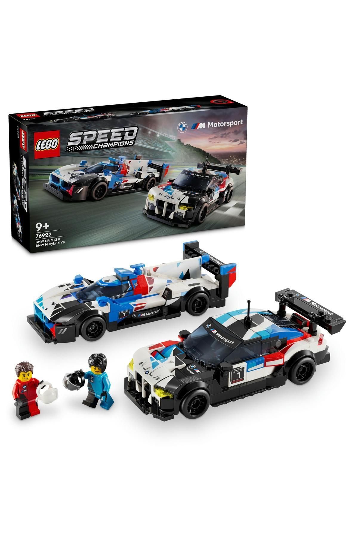 LEGO ® Speed Champions BMW M4 GT3 ve BMW M Hybrid V8 Yarış Arabaları 76922 - 9 Yaş+ İçin (676 Parça)
