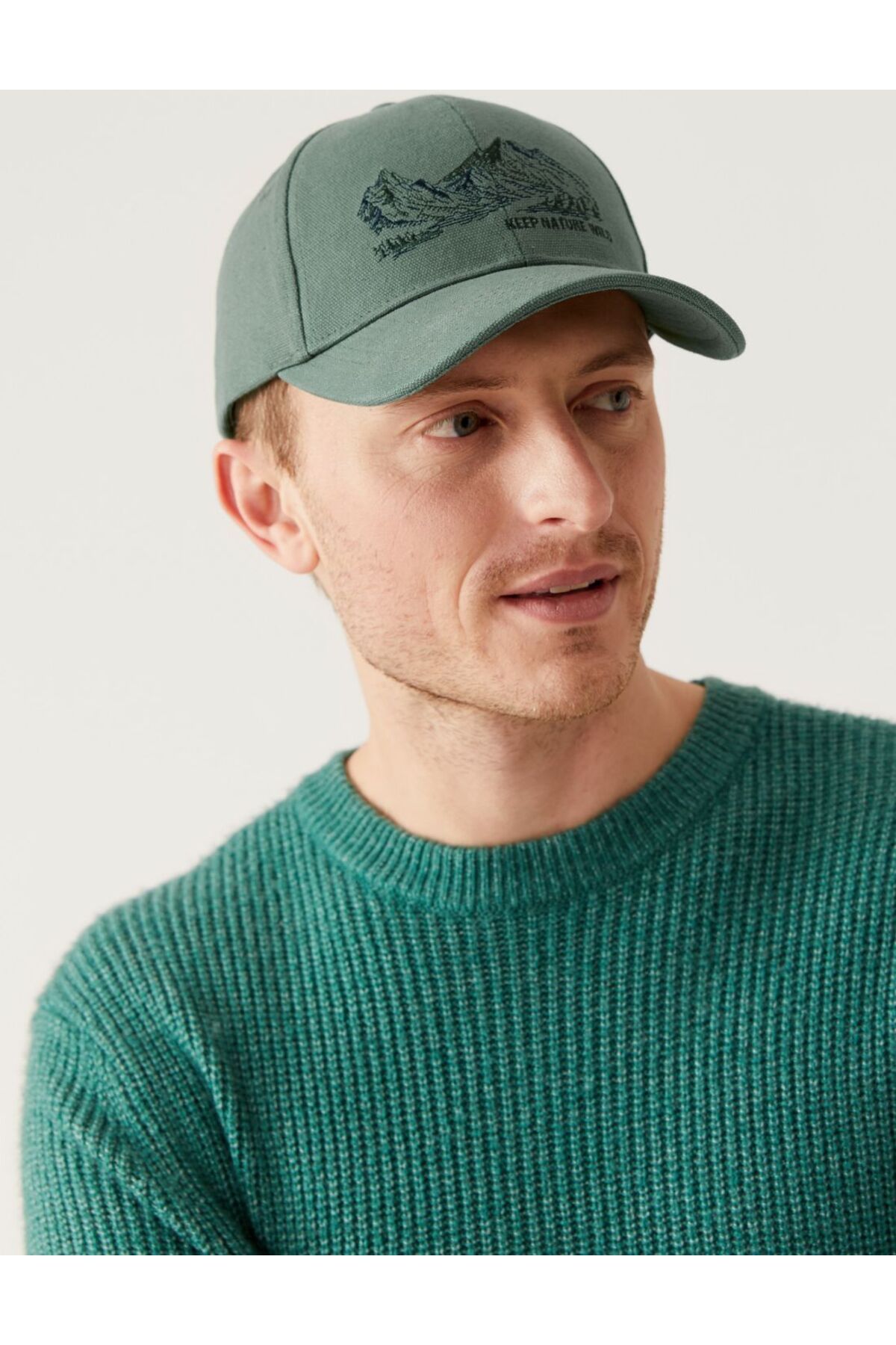 Marks & Spencer Saf Pamuklu Desenli Şapka