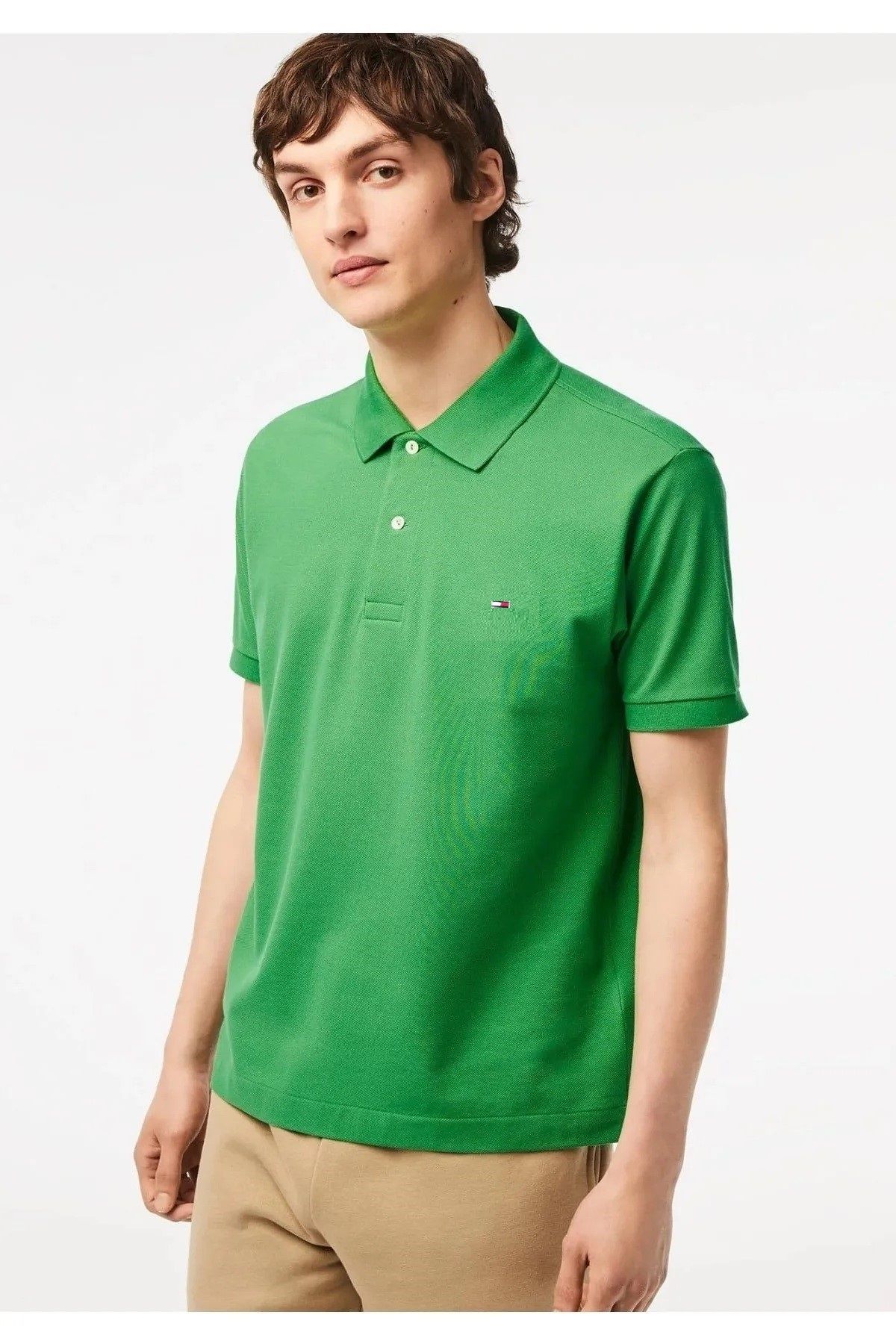 Tommy Hilfiger Polo Yaka Klasik Pike T-Shirt-Regular Fit