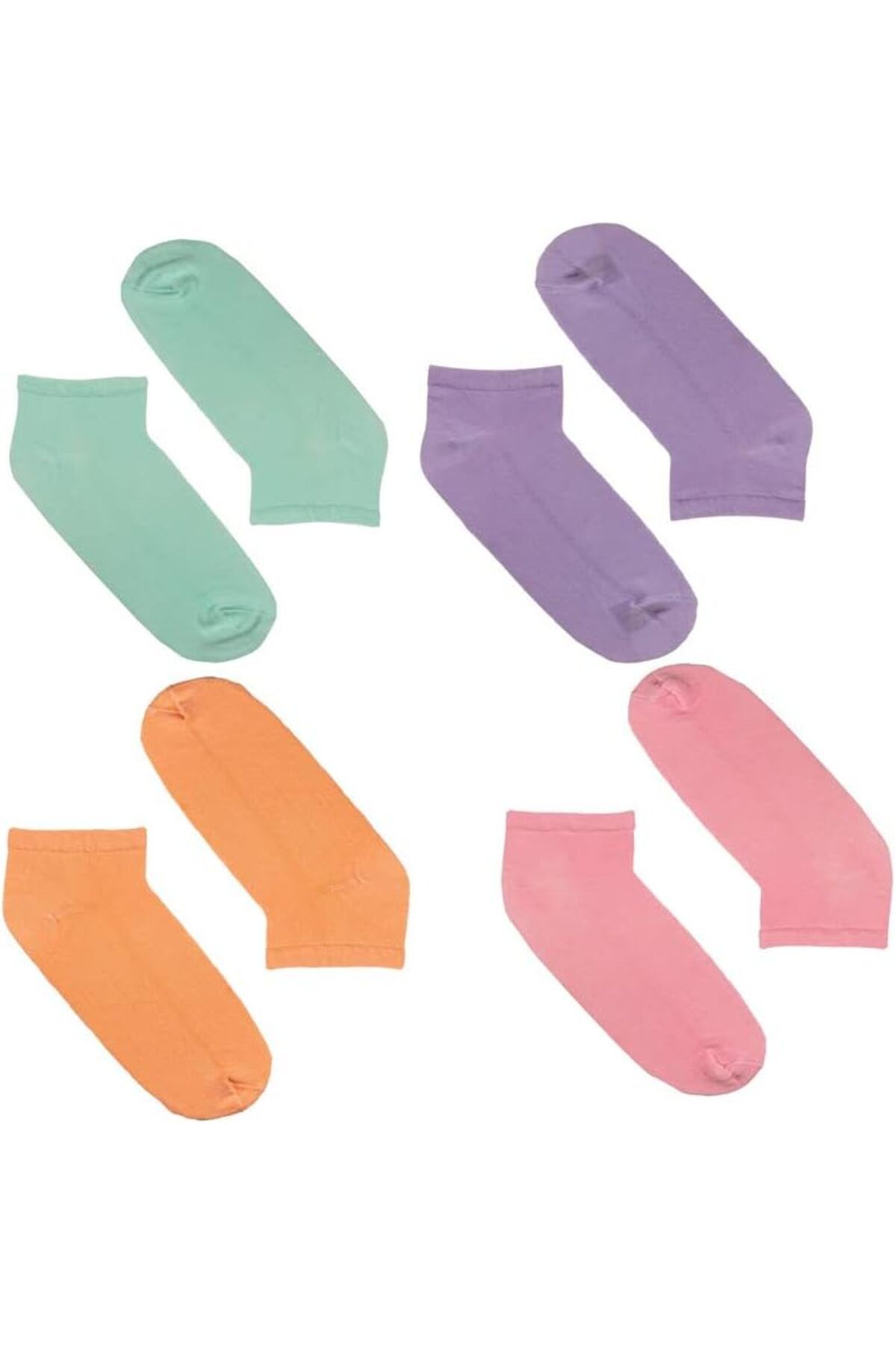 Genel Markalar Not Only Today Kaliteli Unisex Renkli Patik Günlük 4'lü Spor Çorap Seti