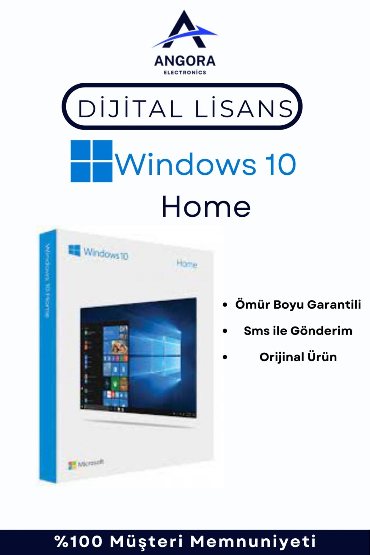Microsoft Windows 10 Home Dijital  Lisans Anahtarı