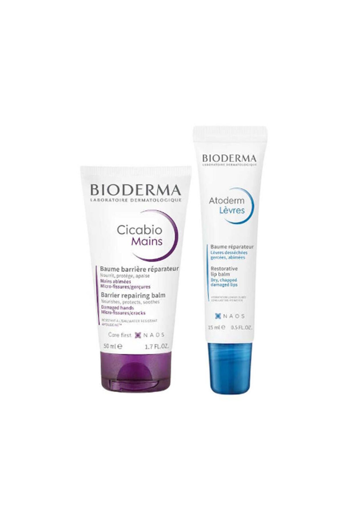 Bioderma Cicabio Mains 50 ml + Atoderm Lip Balm 15 ml