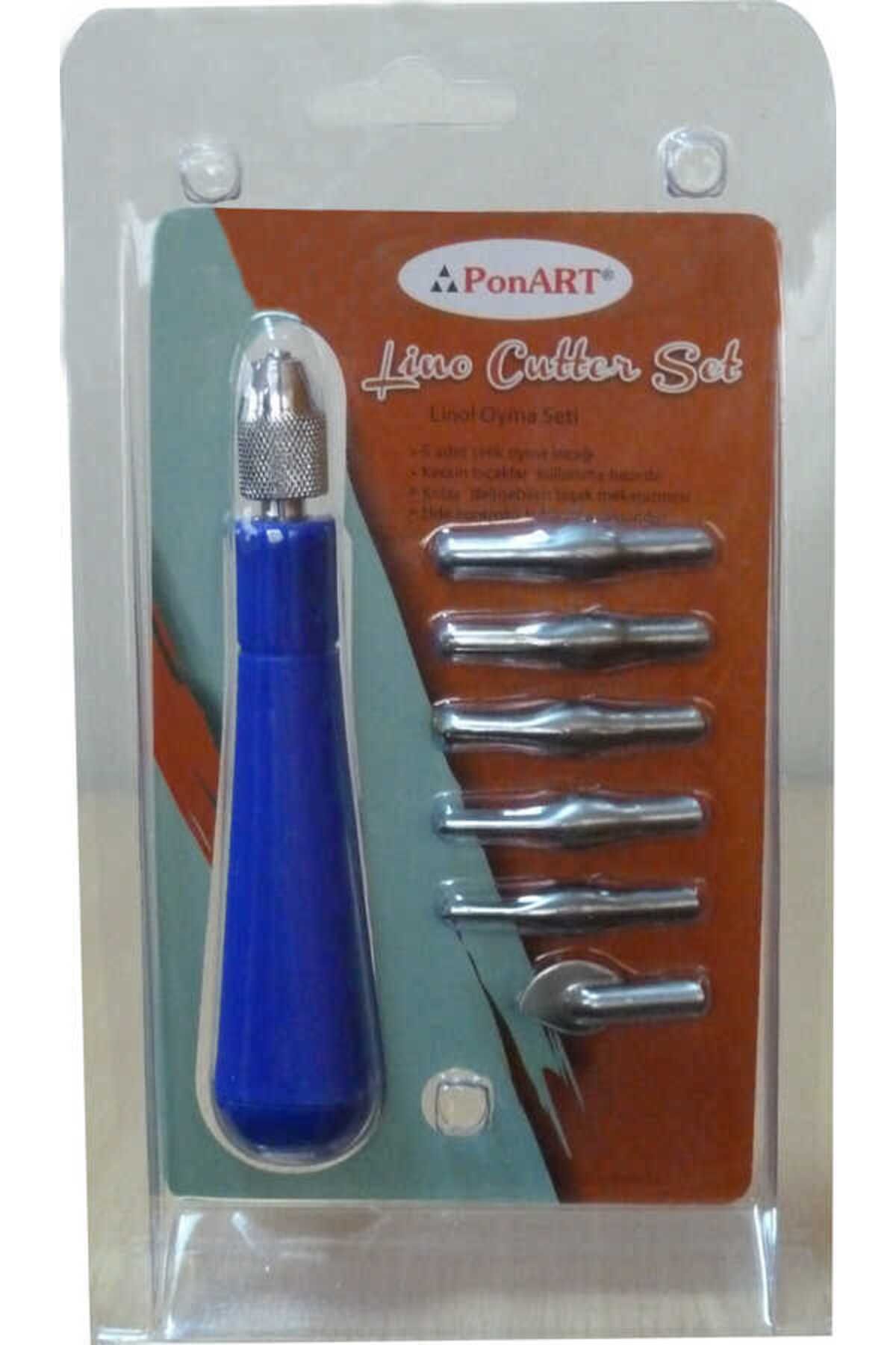 Ponart Linol Oyma Bıçağı Plastik Sap 6 Uç