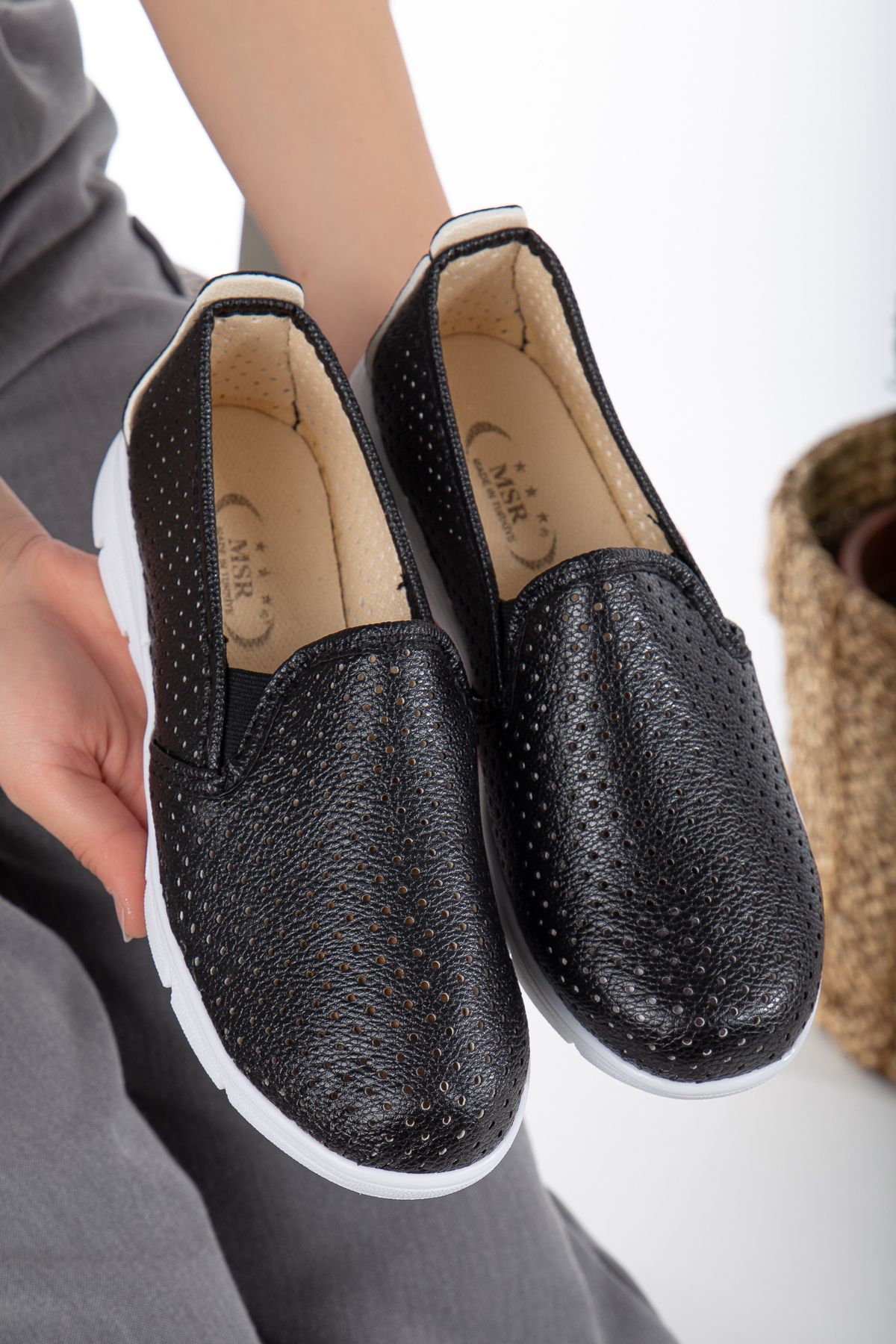 Slipcat Kadın Babet Rahat Anne Ayakkabı Günlük Ayakkabı Klasik Ayakkabı