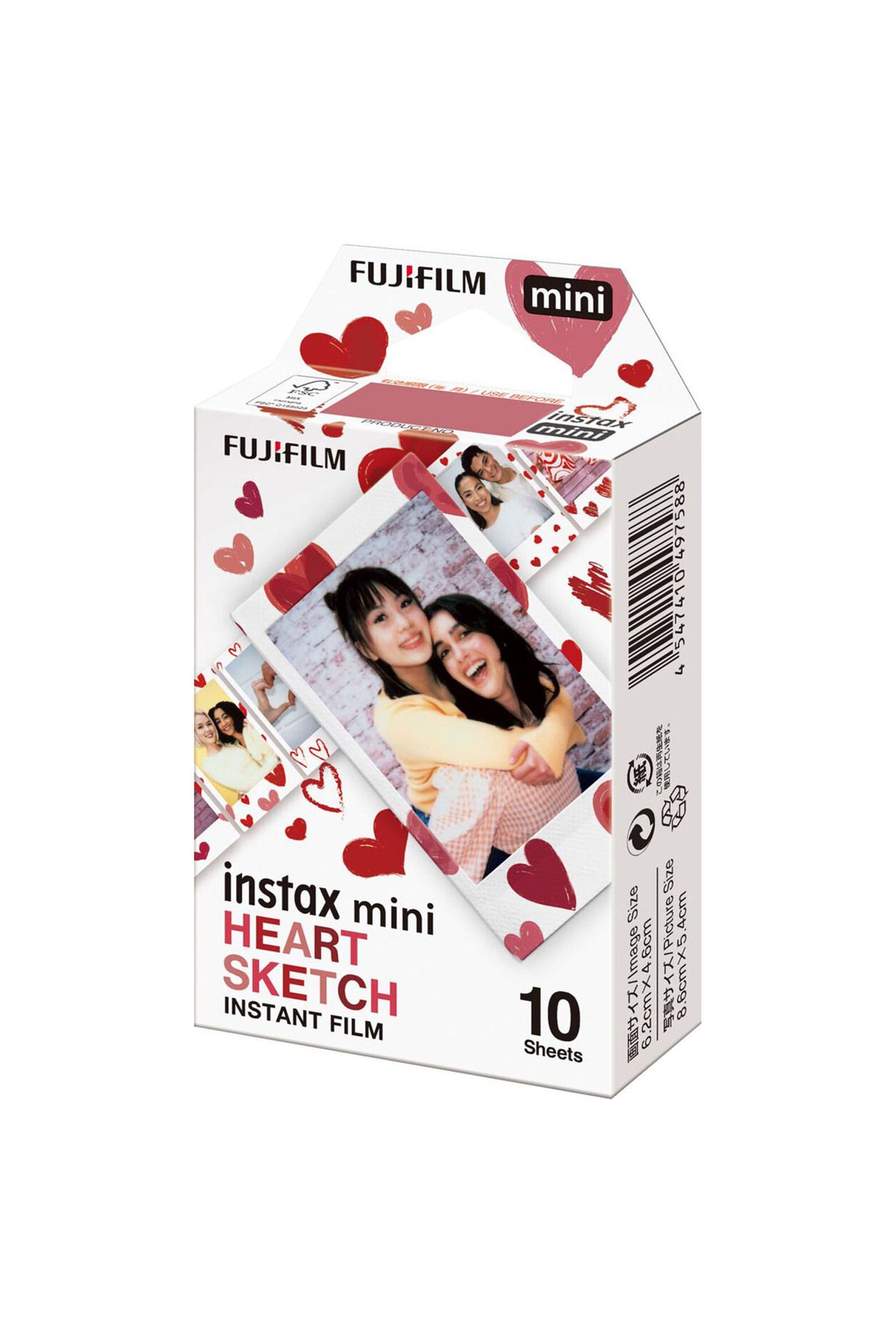 Fujifilm Instax Mini Heart Sketch 10'lu Özel Film