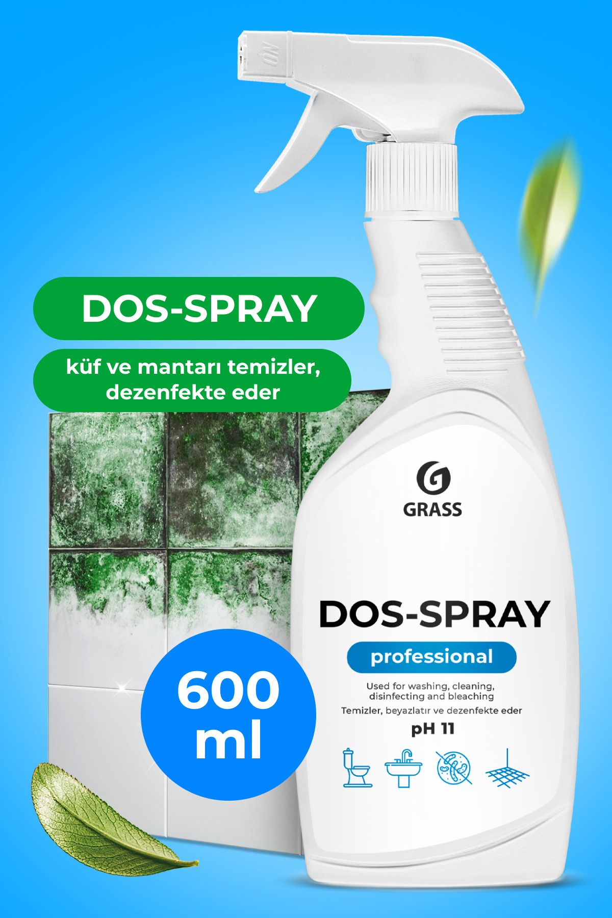 GRASS Dos-spray Aktif Klor Bazlı Küf Giderici 600 ml