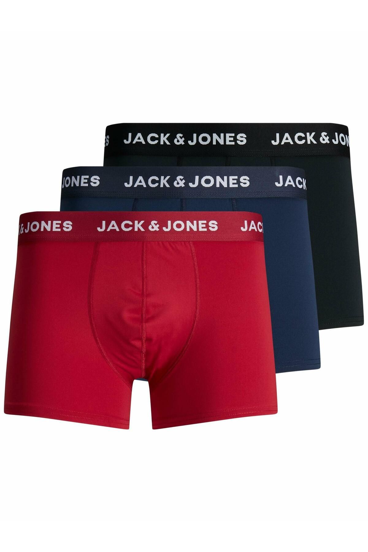 Jack & Jones Jack Jones Mırco Fibre 3 Lü Paket Erkek Boxer 12182075