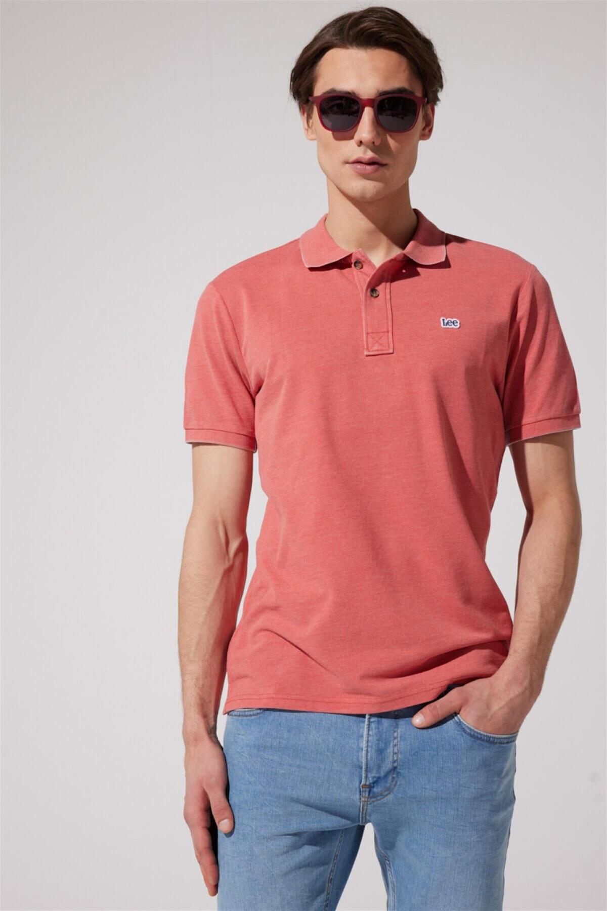 Lee Polo Yaka Tshirt Coral