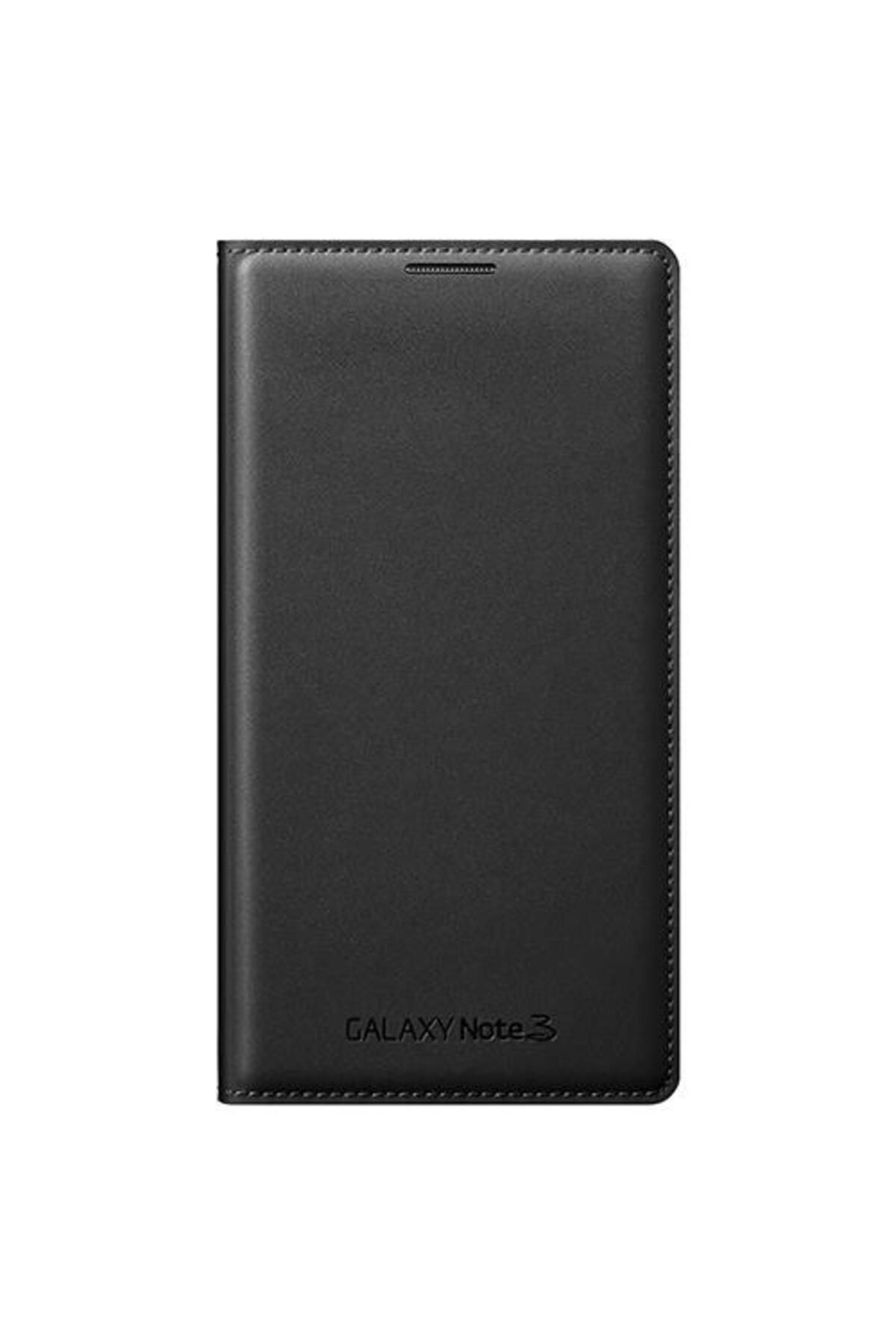 Samsung Galaxy Note 3 N9000 Flip Wallet Kılıf Siyah Ef-wn900b