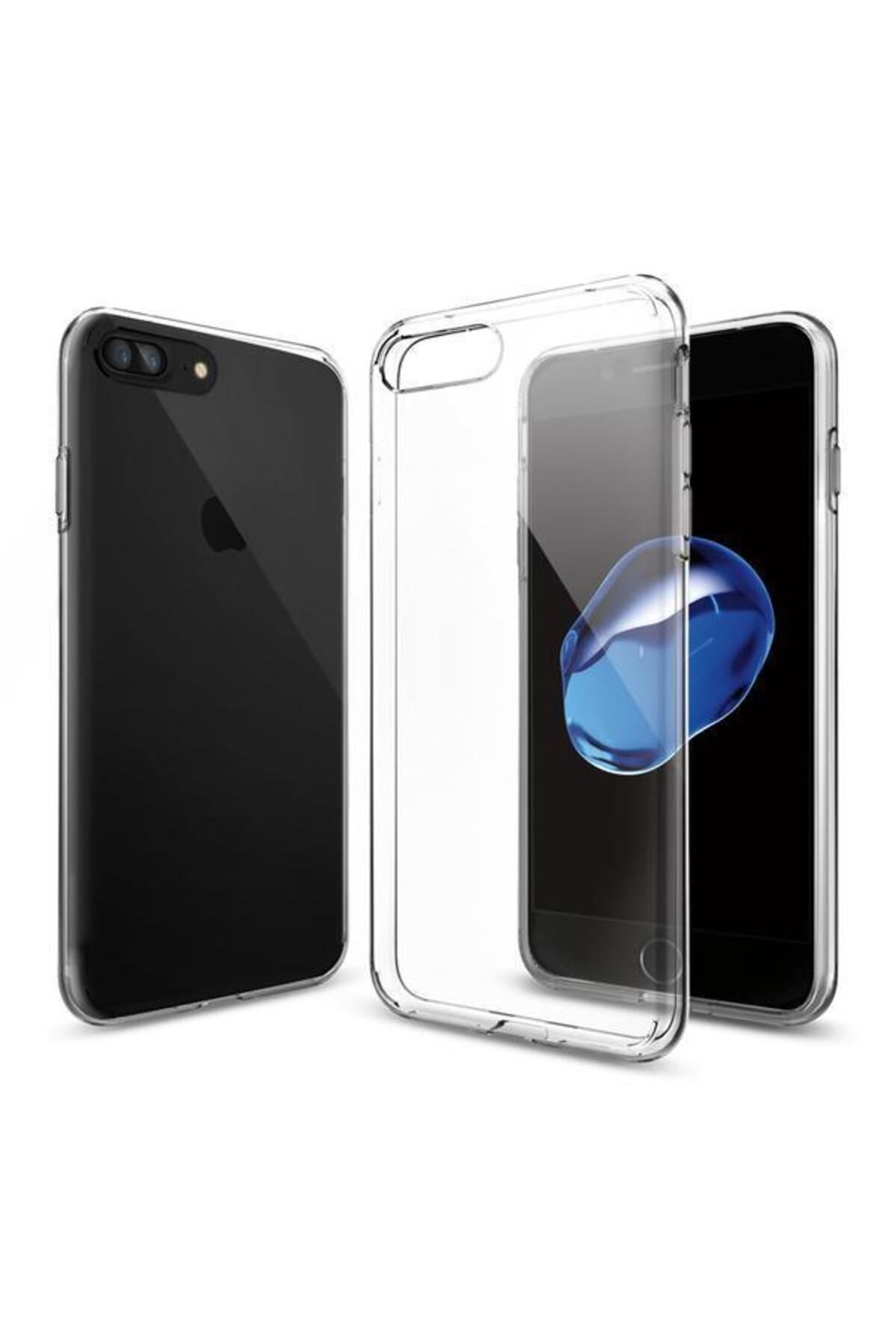 Spigen Iphone 7 Plus / 8 Plus Kılıf Liquid Crystal 4 Tarafı Tam Koruma Crystal Clear