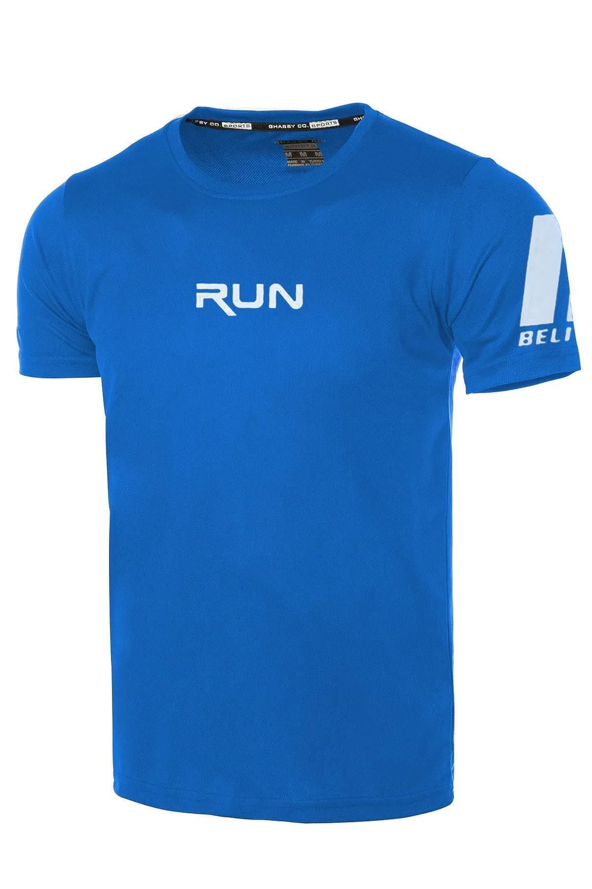 Ghassy Co Ghassy Co. Erkek Nem Emici Hızlı Kuruma Performans Running Spor T-shirt