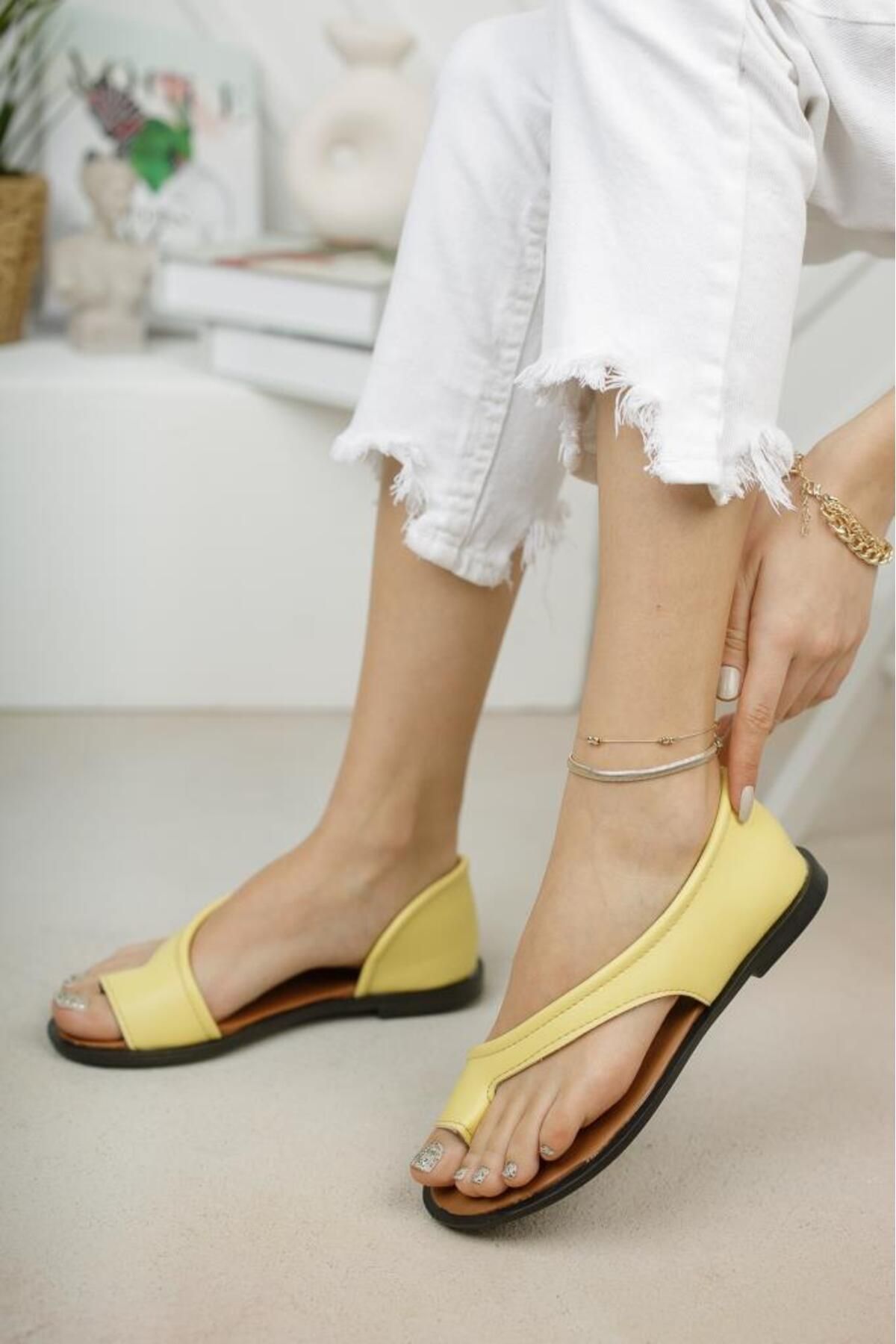 Moda Frato Modafrato Pwr-33 Parmak Arası Kadın Ayakkabı Sandalet