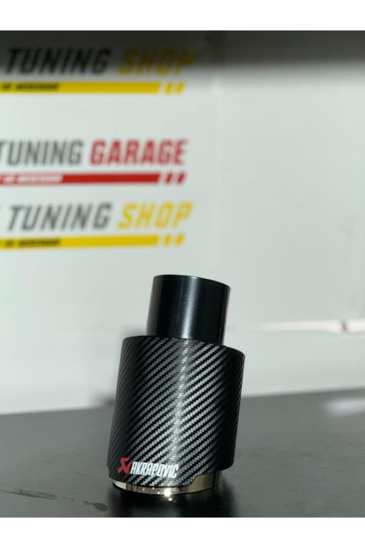 Akrapovic AKRAPOVİÇ 90MM TEKLİ KARBON KAPLAMA KROM EGZOZ UÇ 1 ADET