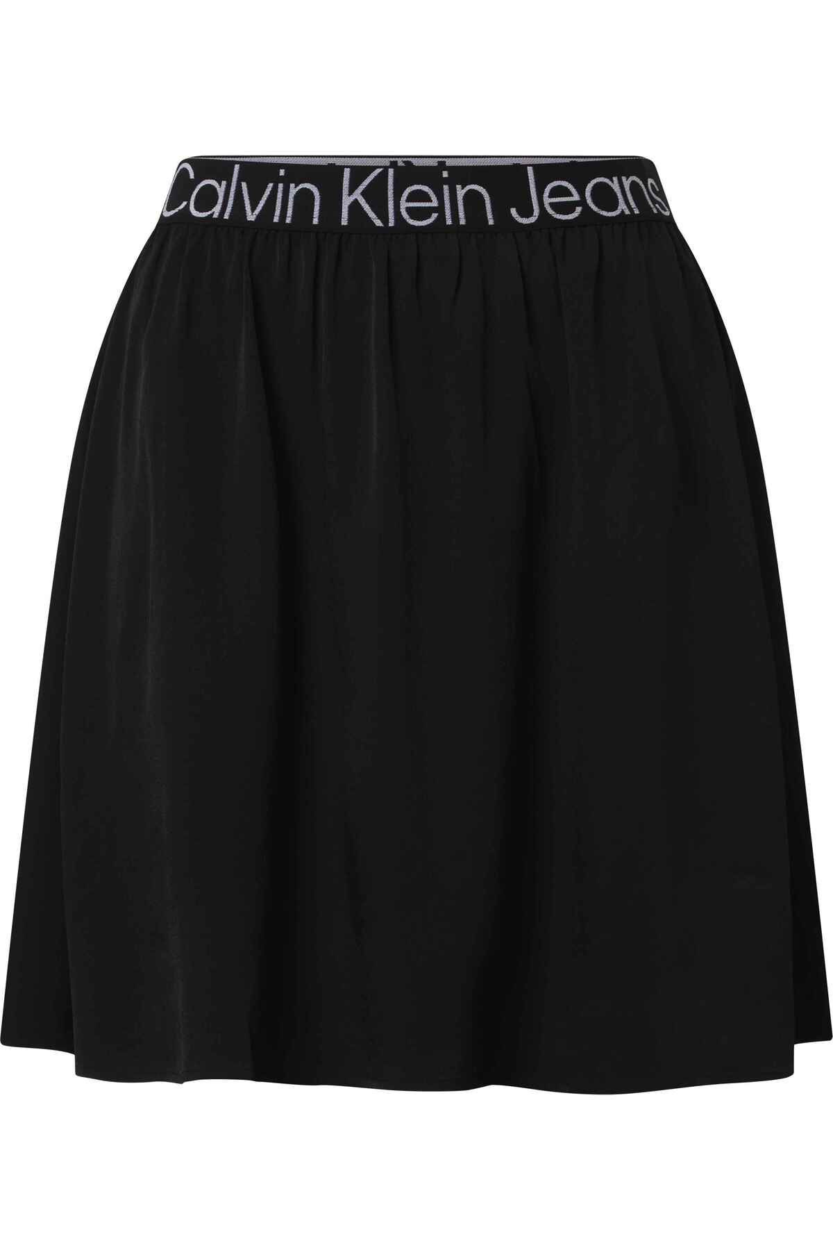 Calvin Klein Logo Elastic Mini Skirt