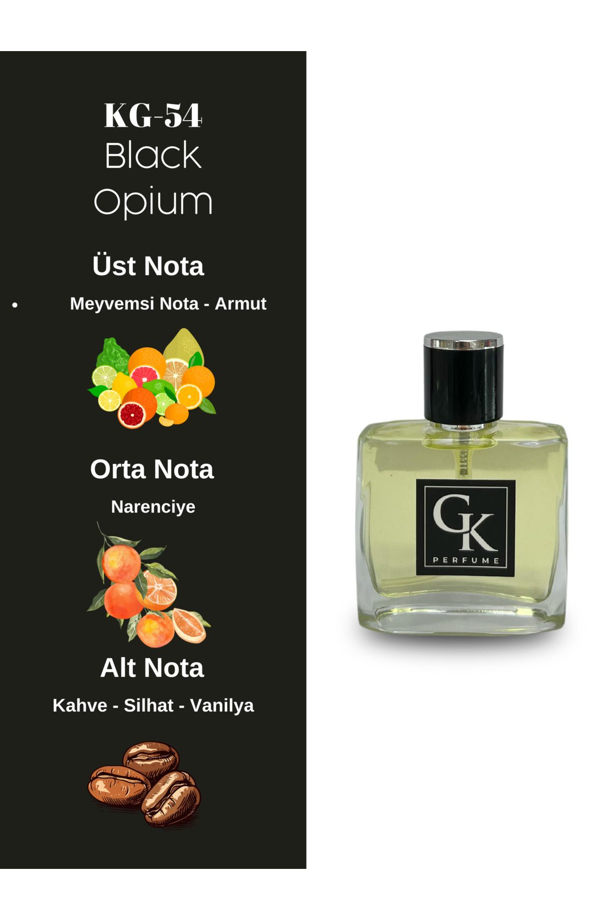 Gk Perfume Kg-54 (Black Opium) Parfüm