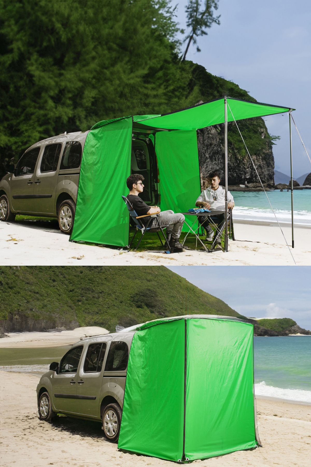 Nurnivus Tent Plus Araç Kamp Çadırı Tente Gölgelik Katlanır Çok Amaçlı Branda Piknik Plaj Giyinme Çadırı