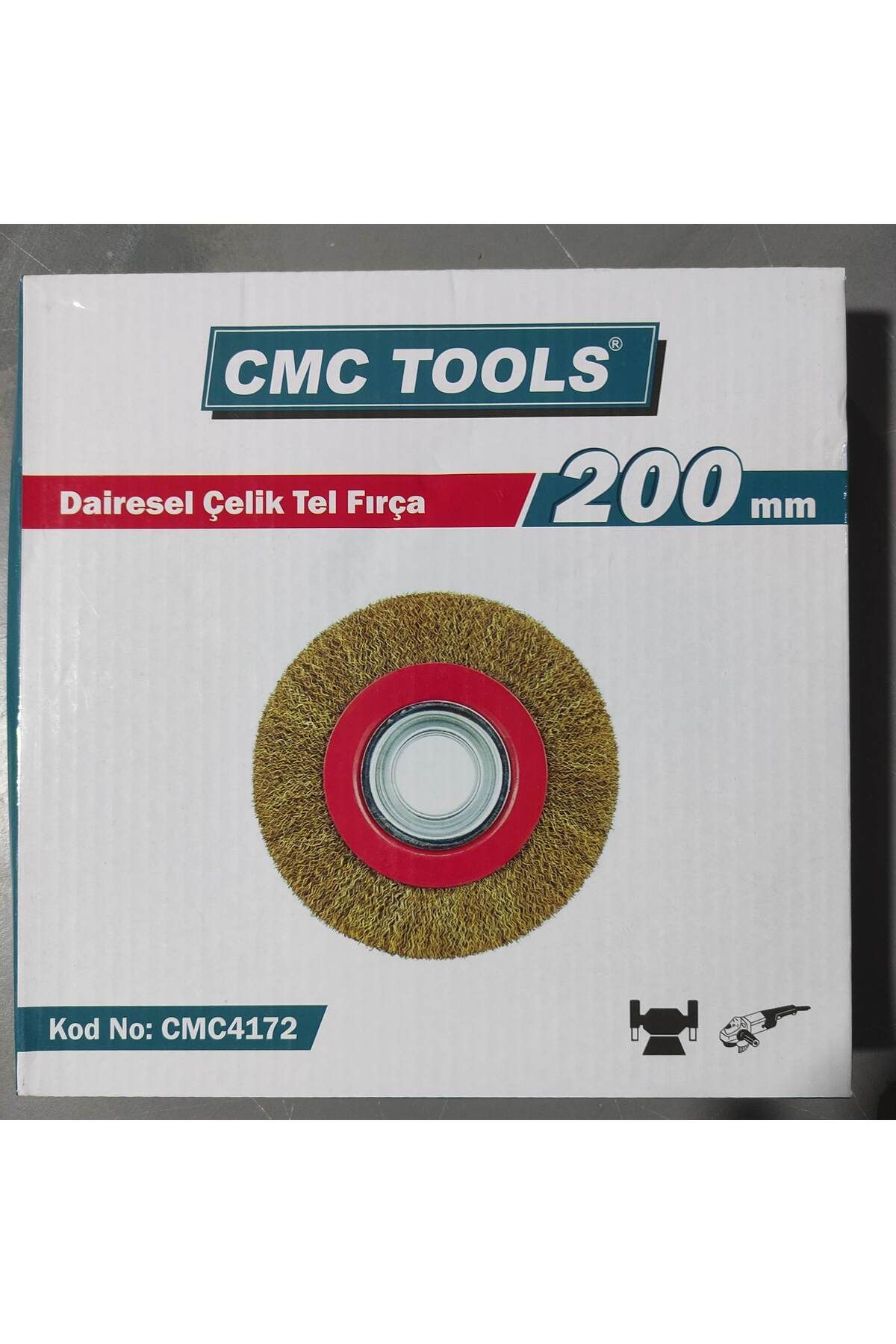 Genel Markalar Dairesel Çelik Tel Fırça 200 Mm 1 Adet Kod Cmc 4172