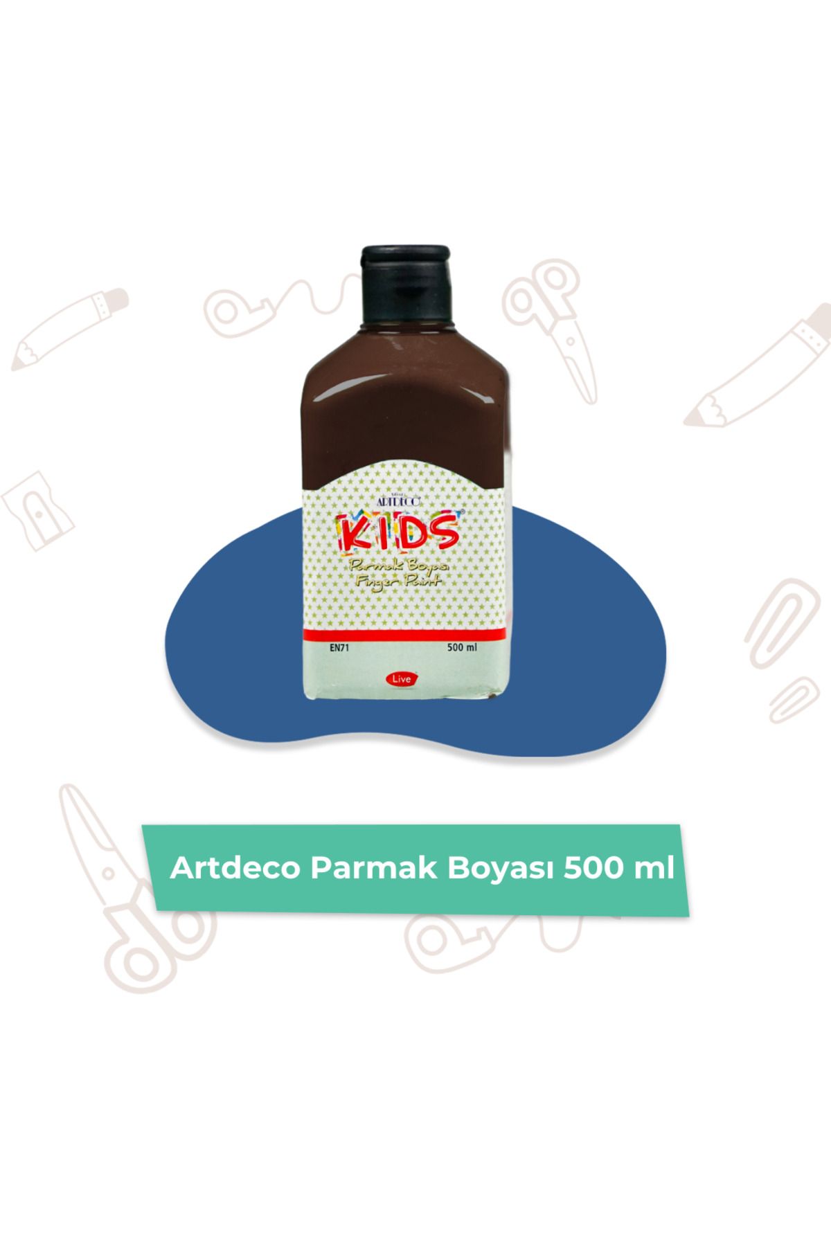 Artdeco Kids Parmak Boyası 500 ml En71-3 (KAHVERENGİ)